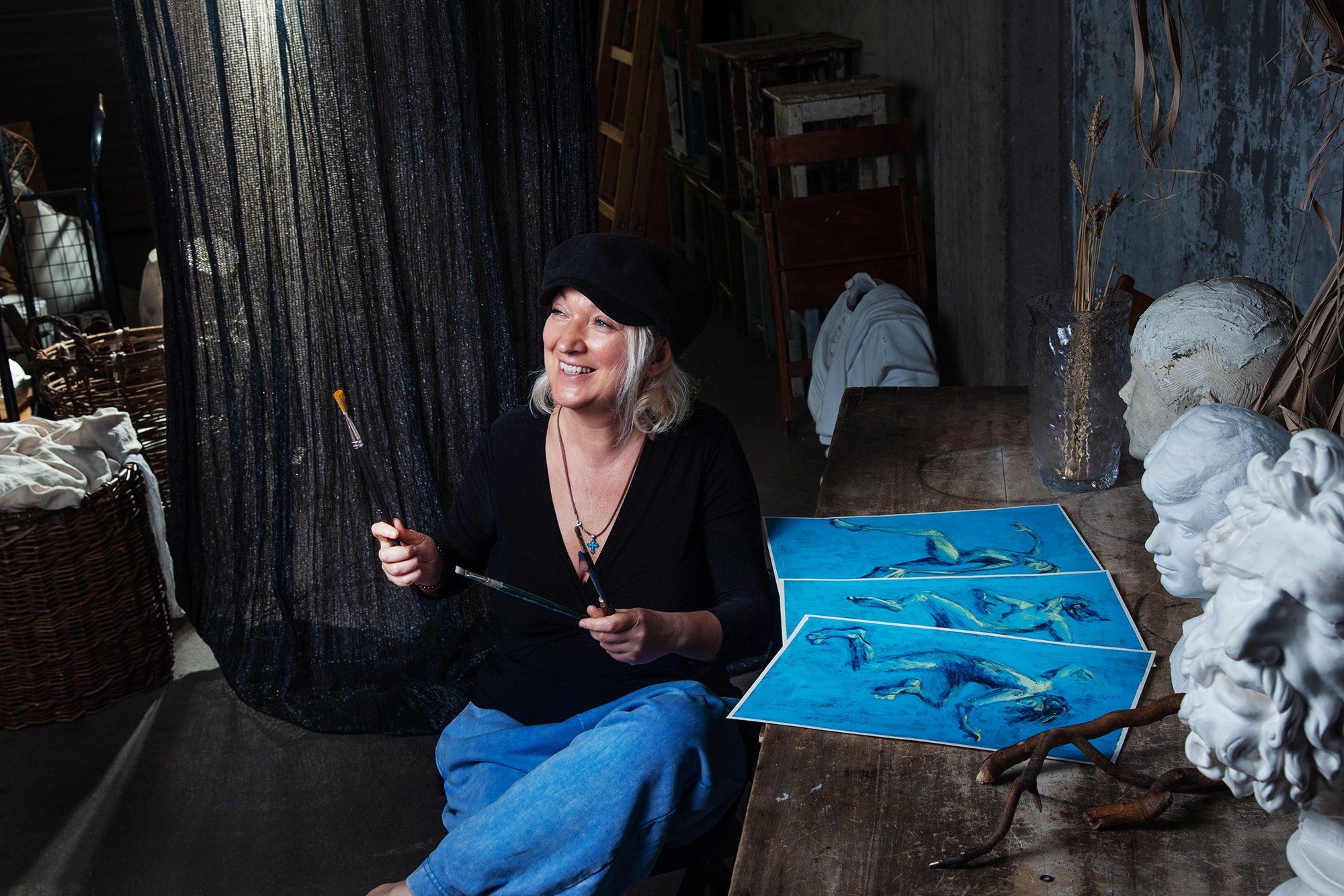 Фотосъемка для художника Ольги Ломакиной. Портретная фотография в Москве