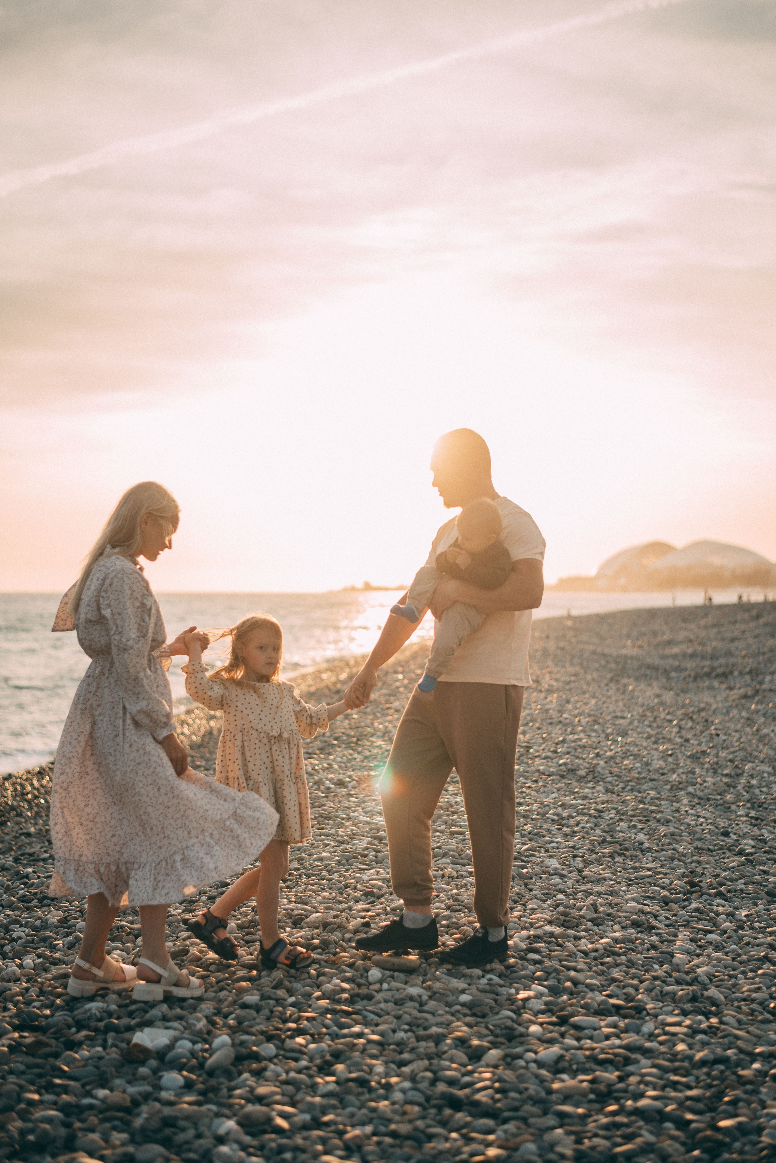 Семейная съемка на берегу моря. Фотограф в Сочи — Маргарита Поганова