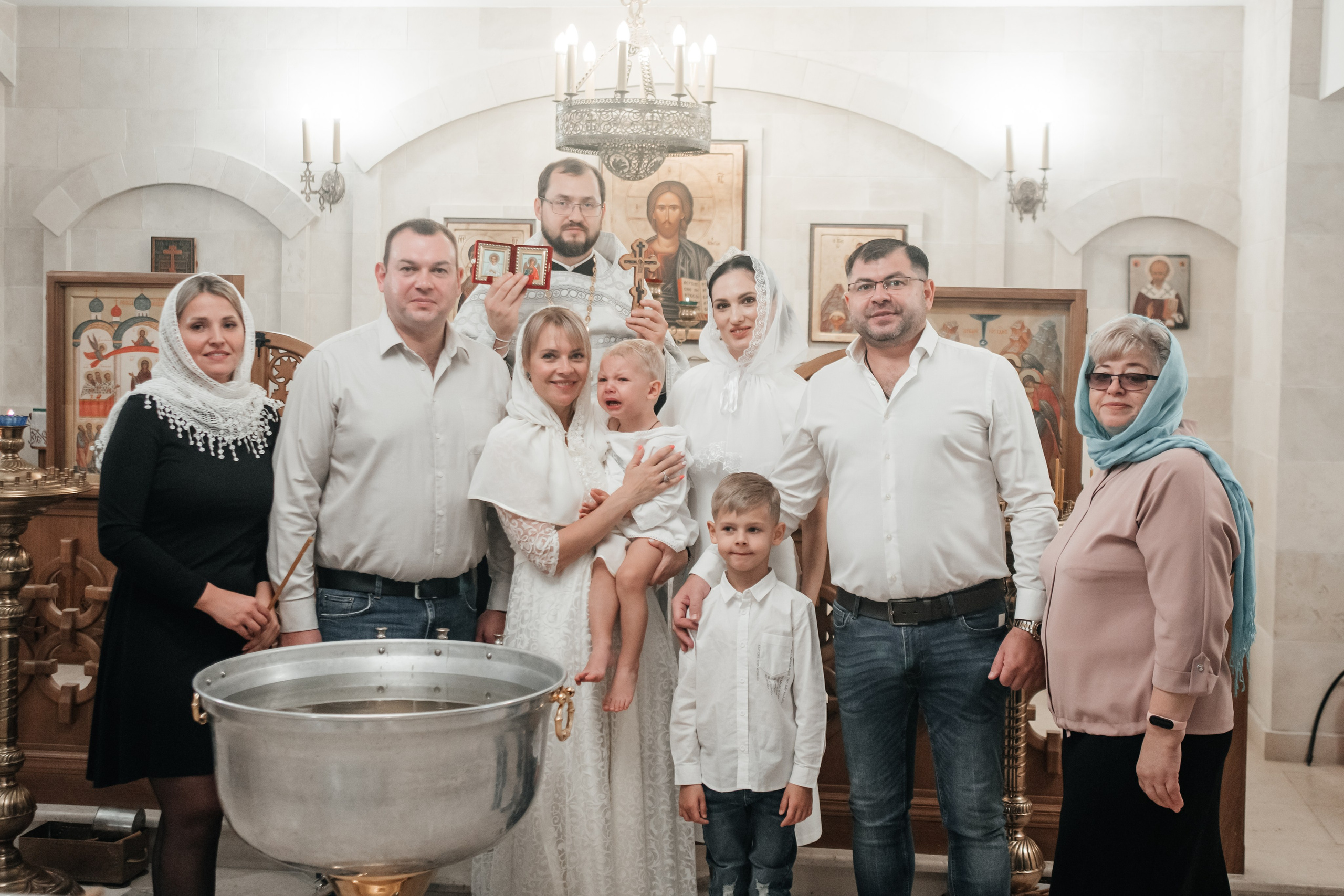 Крещение Артемия. Семейный фотограф в Москве и Подмосковье Иванова Нина