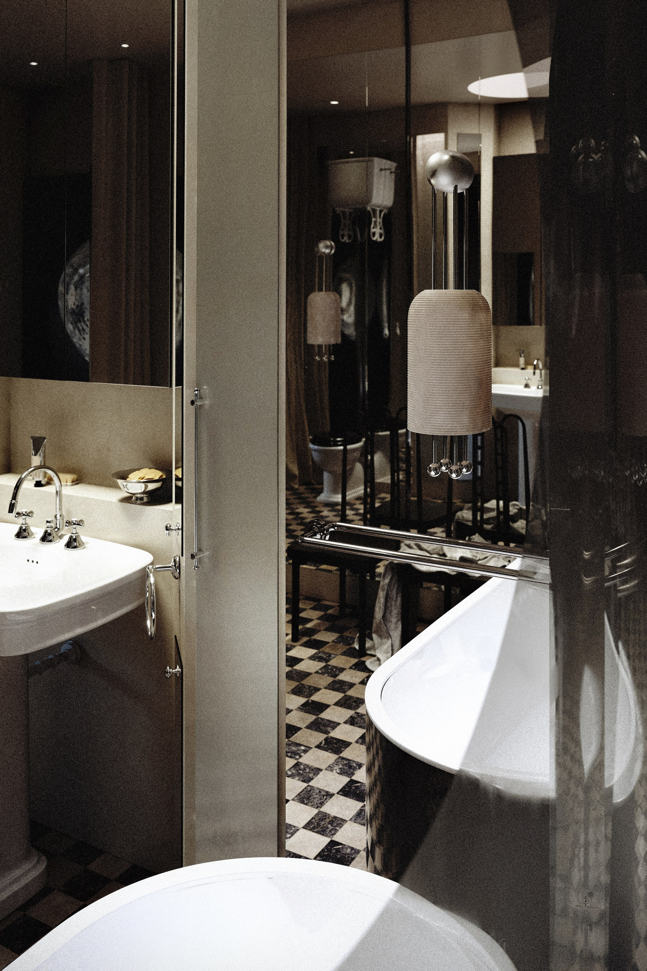 Bathroom «Le Miroir Infini». Визуализации Дизайн проектов