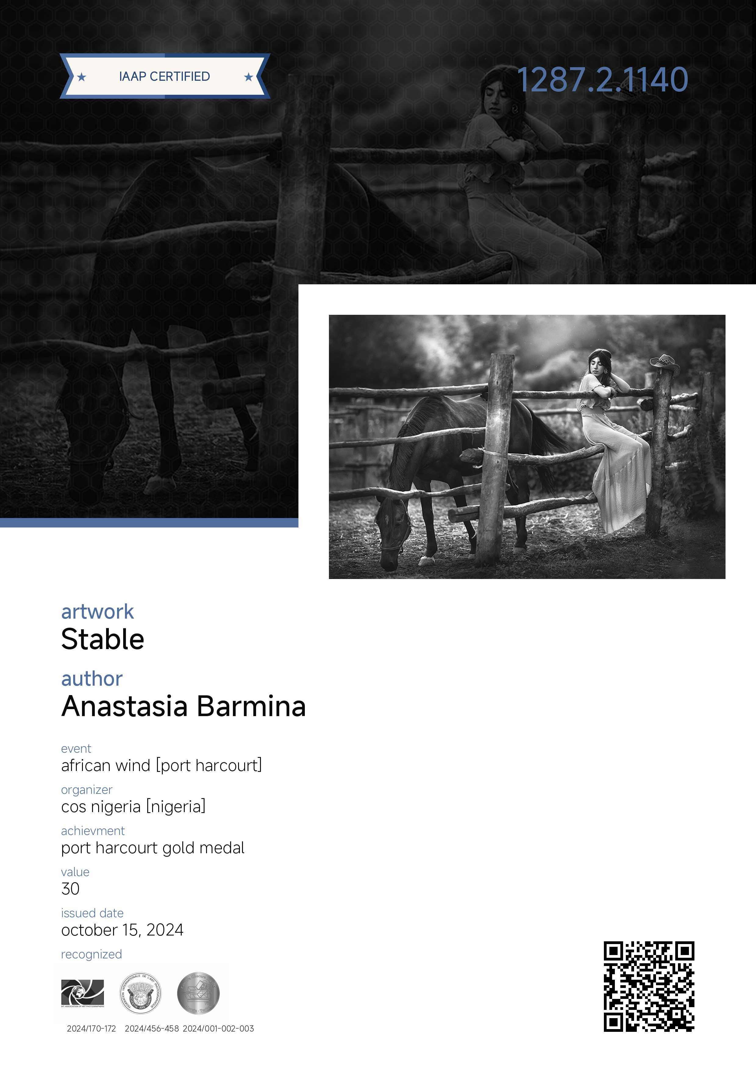 Достижения. Фотограф Бармина Анастасия | Екатеринбург