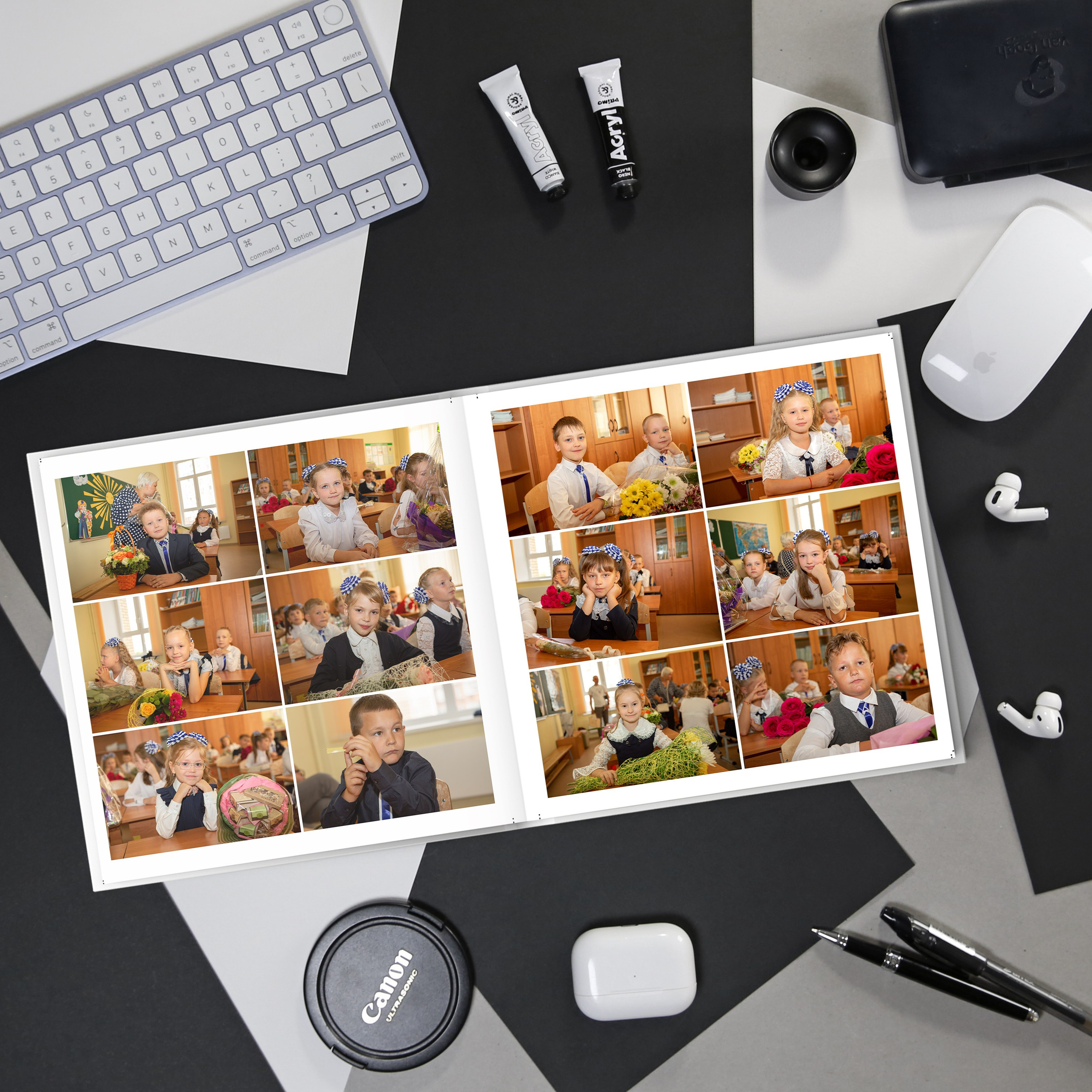 Альбом учителю начальной школы. Выпускные альбомы и школьный фотограф в Подольске, Троицке, Щербинке, Москве и Московской области