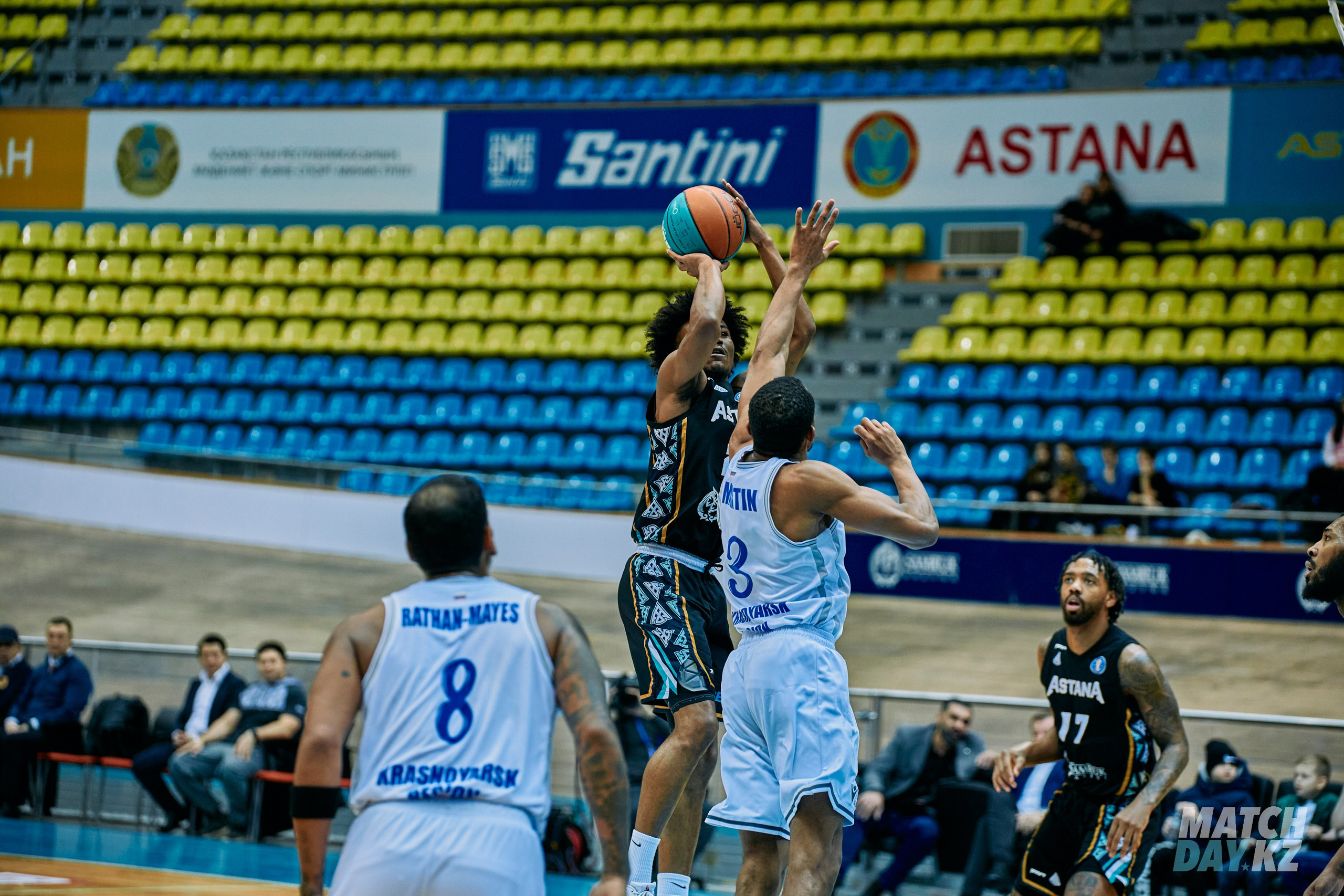VTB League (Astana — Enisey) 01 February 2024. Professional photo & Event agency (Kazakhstan, Astana)