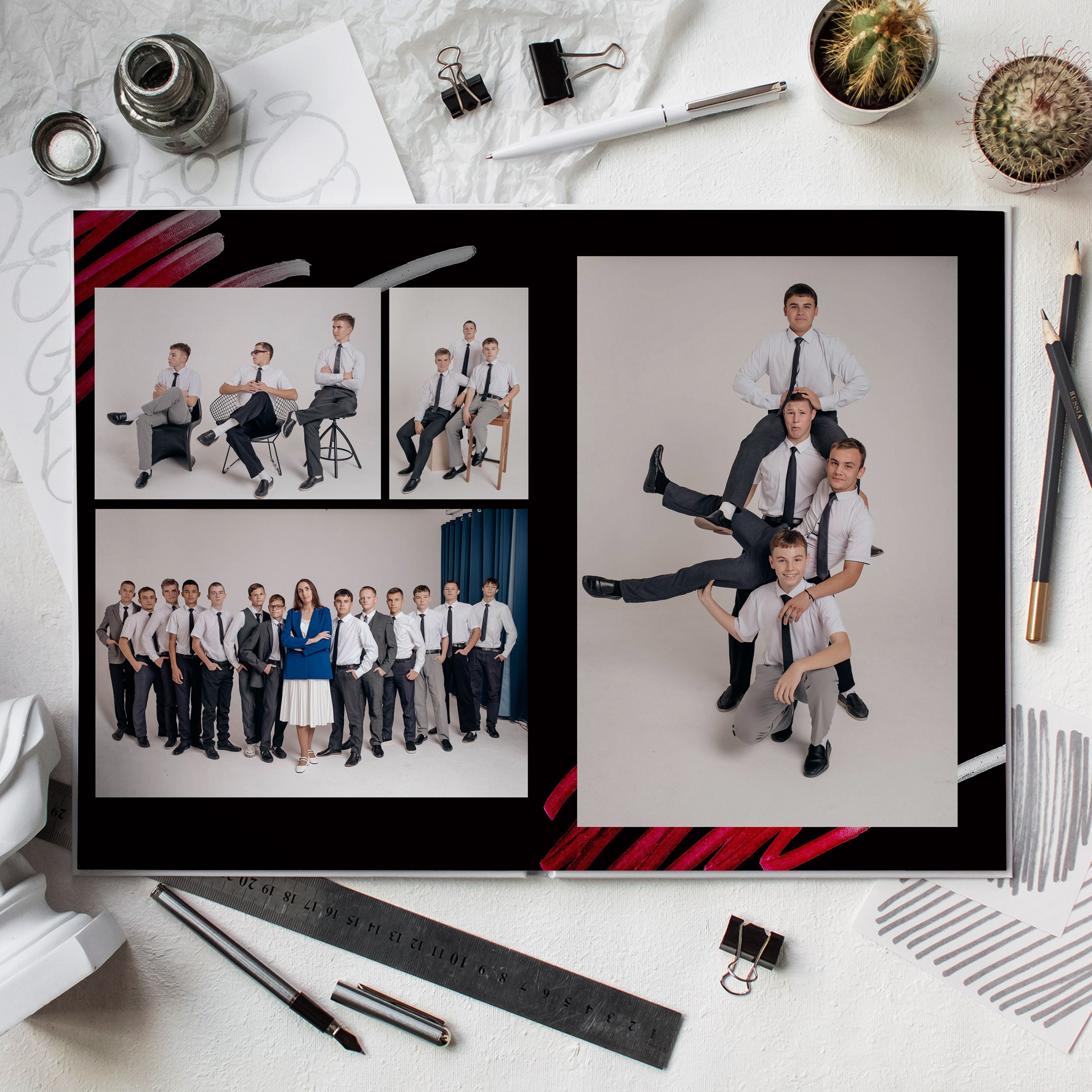 Глянец черный. Дизайнер fotokniga_ast