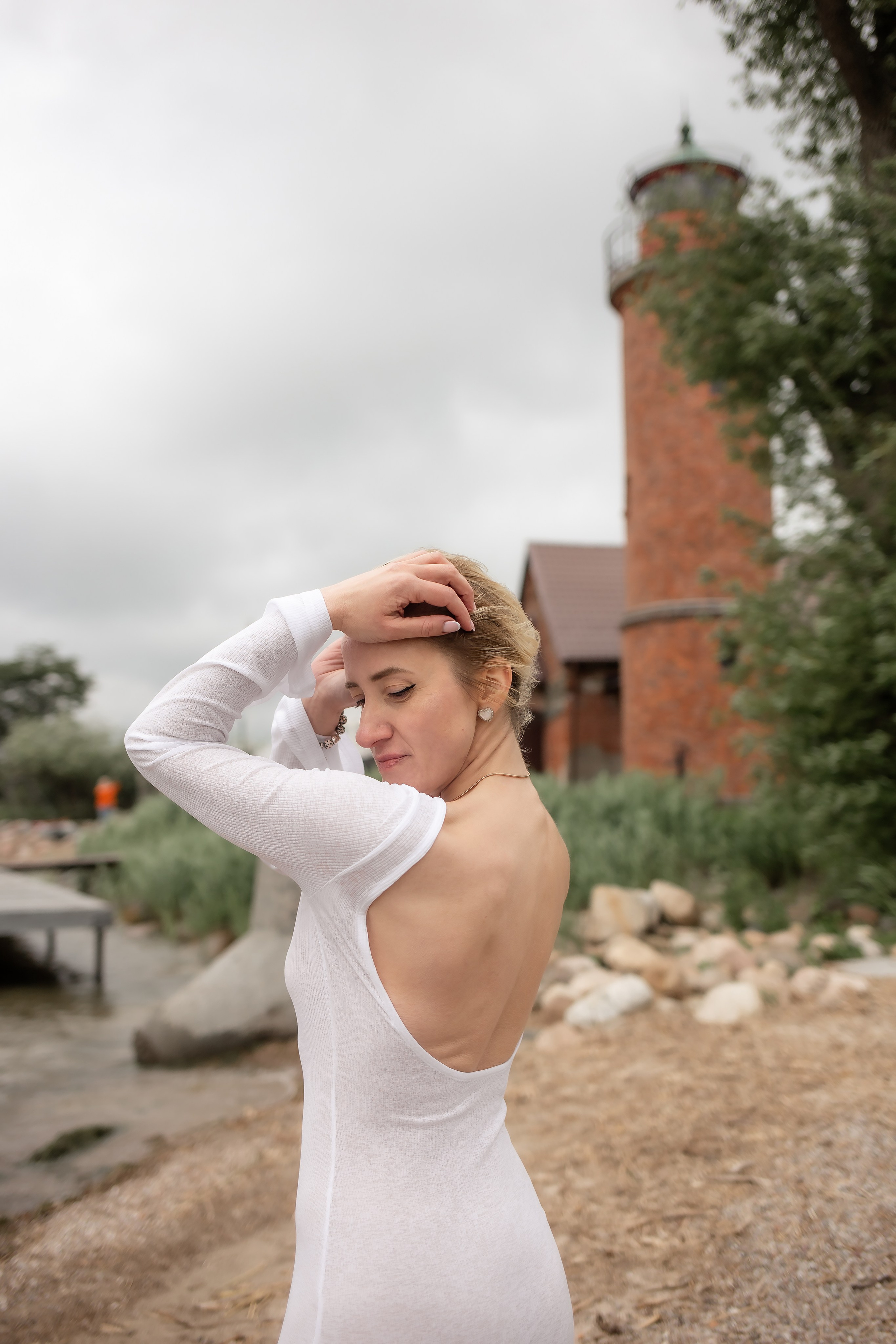 Катя. Маяк в Заливино. Фотограф в Калининграде Решетникова Алина