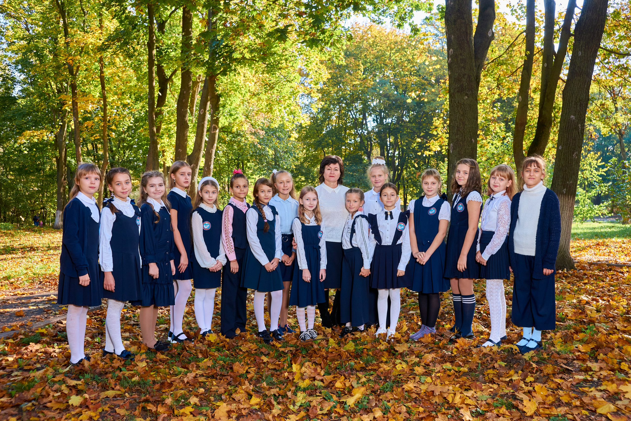 Съёмка в парке осенью. 4 класс. Childrenfoto.ru