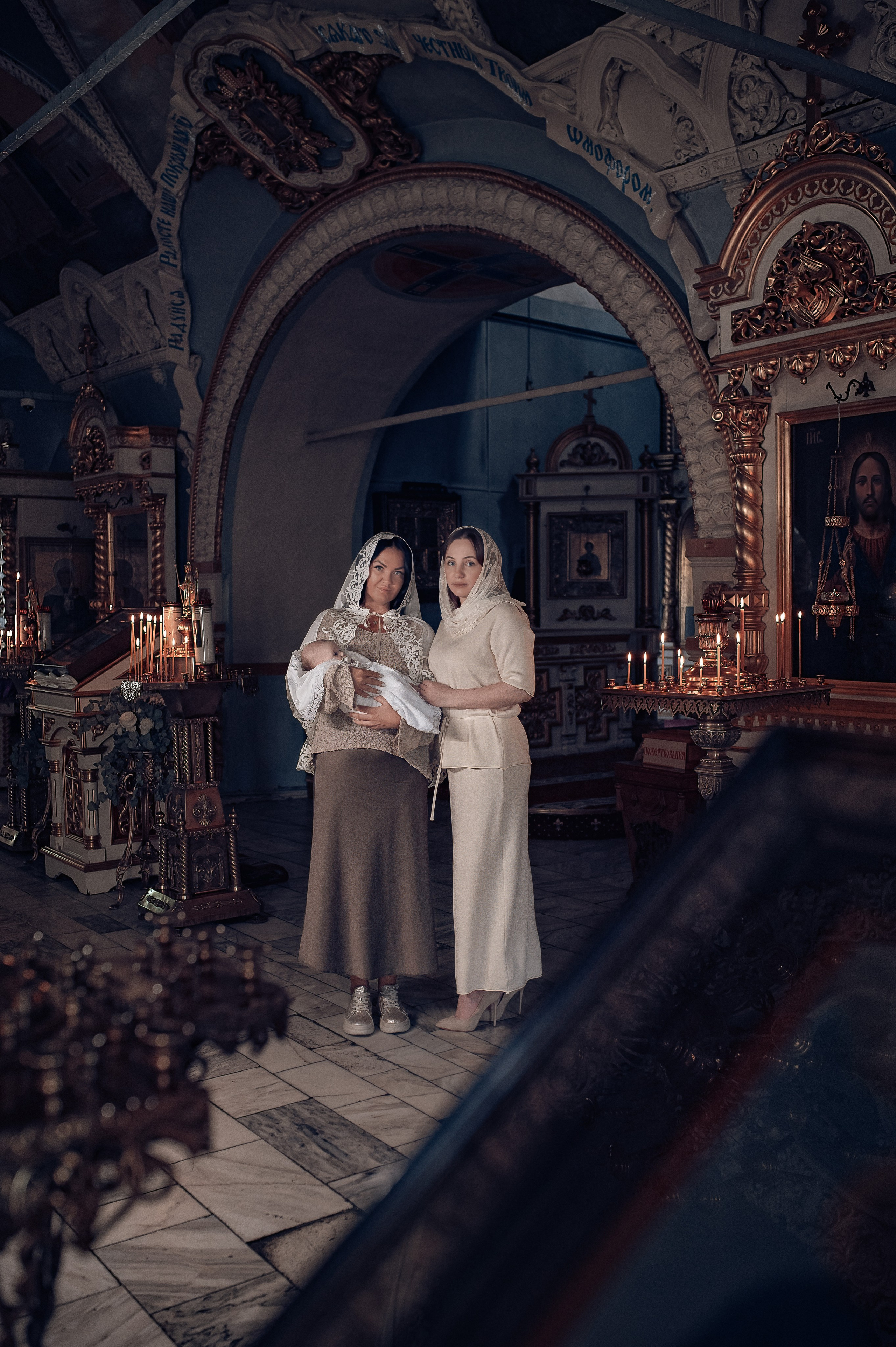 Крещение Аглайи в Покровском кафедральном соборе. Фотографы крещения/венчания  Красноярск Татьяна и Вячеслав Переваловы