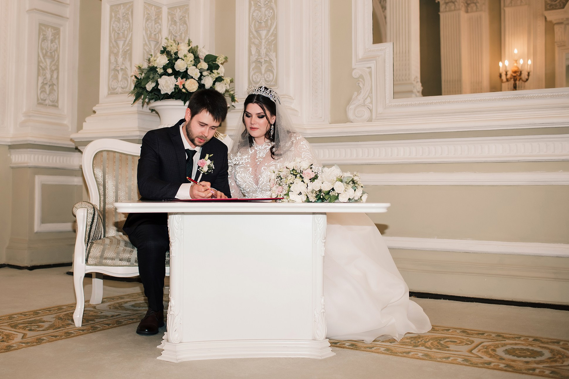 Алина и Илья. Свадебная классика. Семейный и Свадебный фотограф. Санкт-Петербург. Пушкин