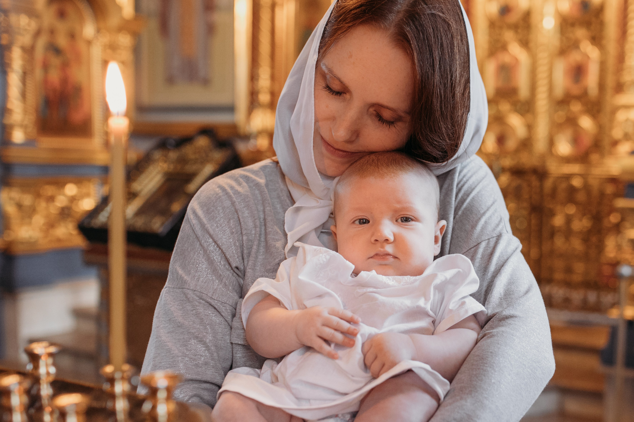 Фотосессия крещения. Фотограф Лебедева Наталья