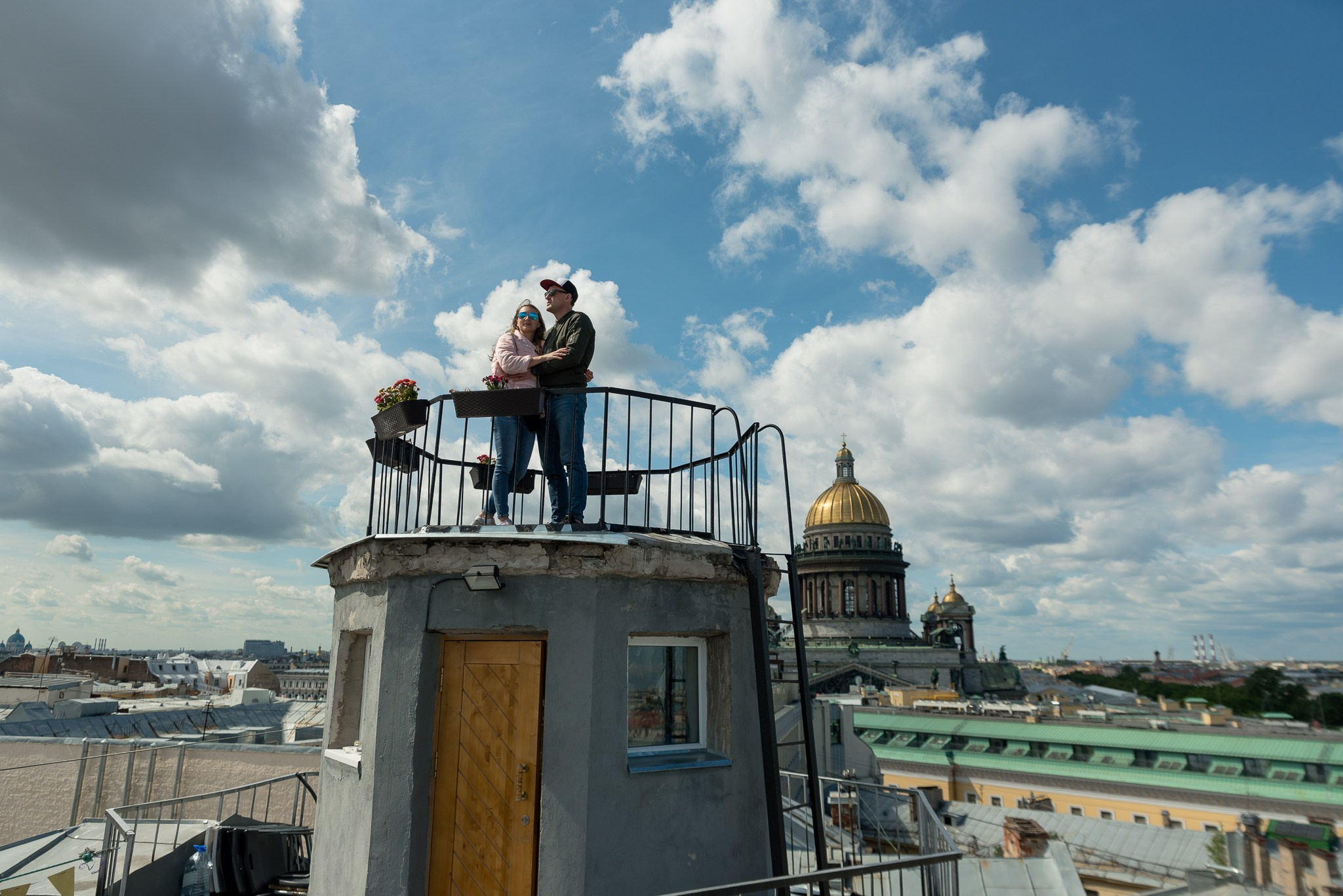 Крыша у Исаакиевского собора. Свадебный и семейный фотограф из Санкт-Петербурга Климов Анатолий