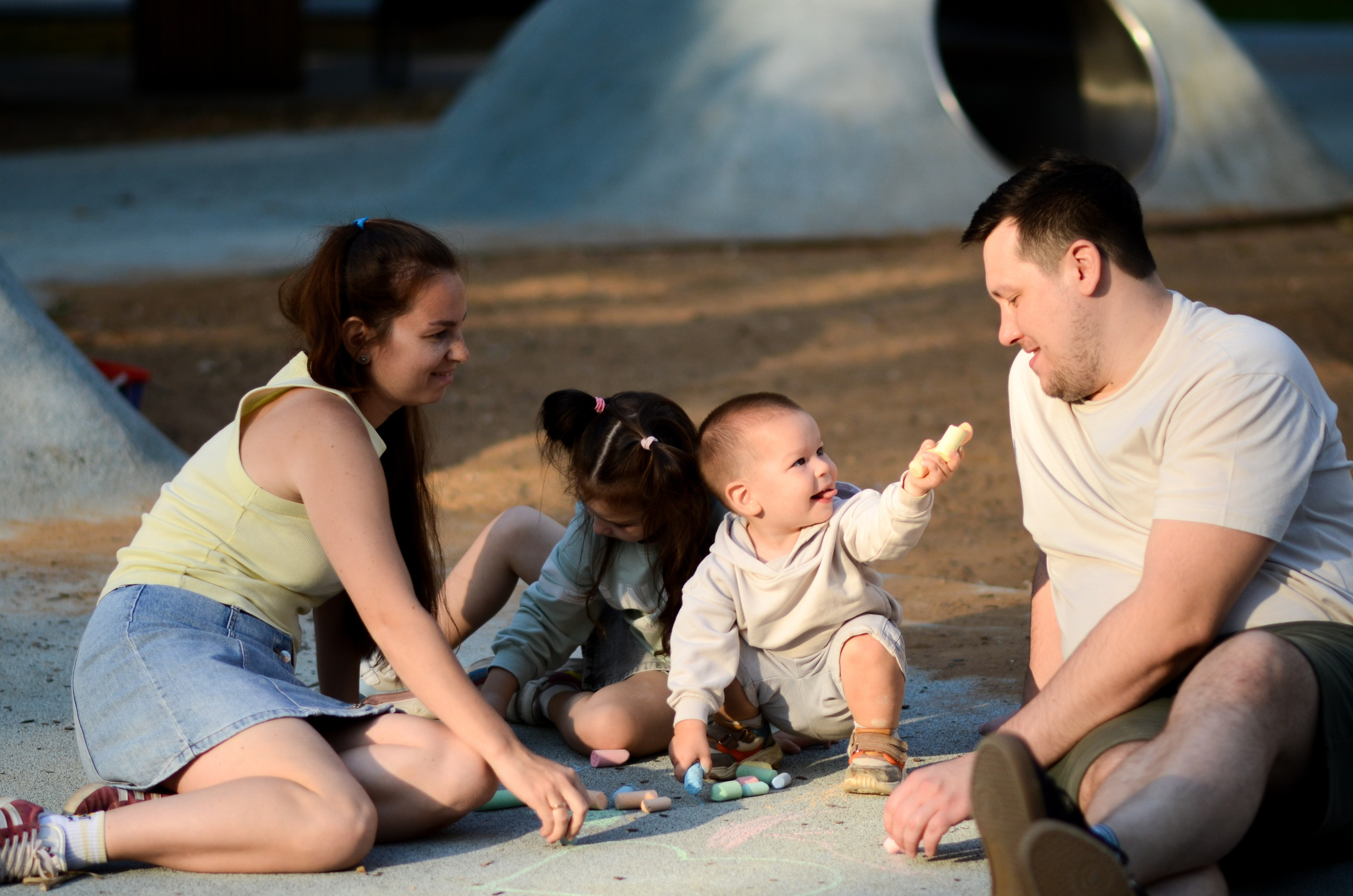 Семейная прогулка. Семейный фотограф г. Москва