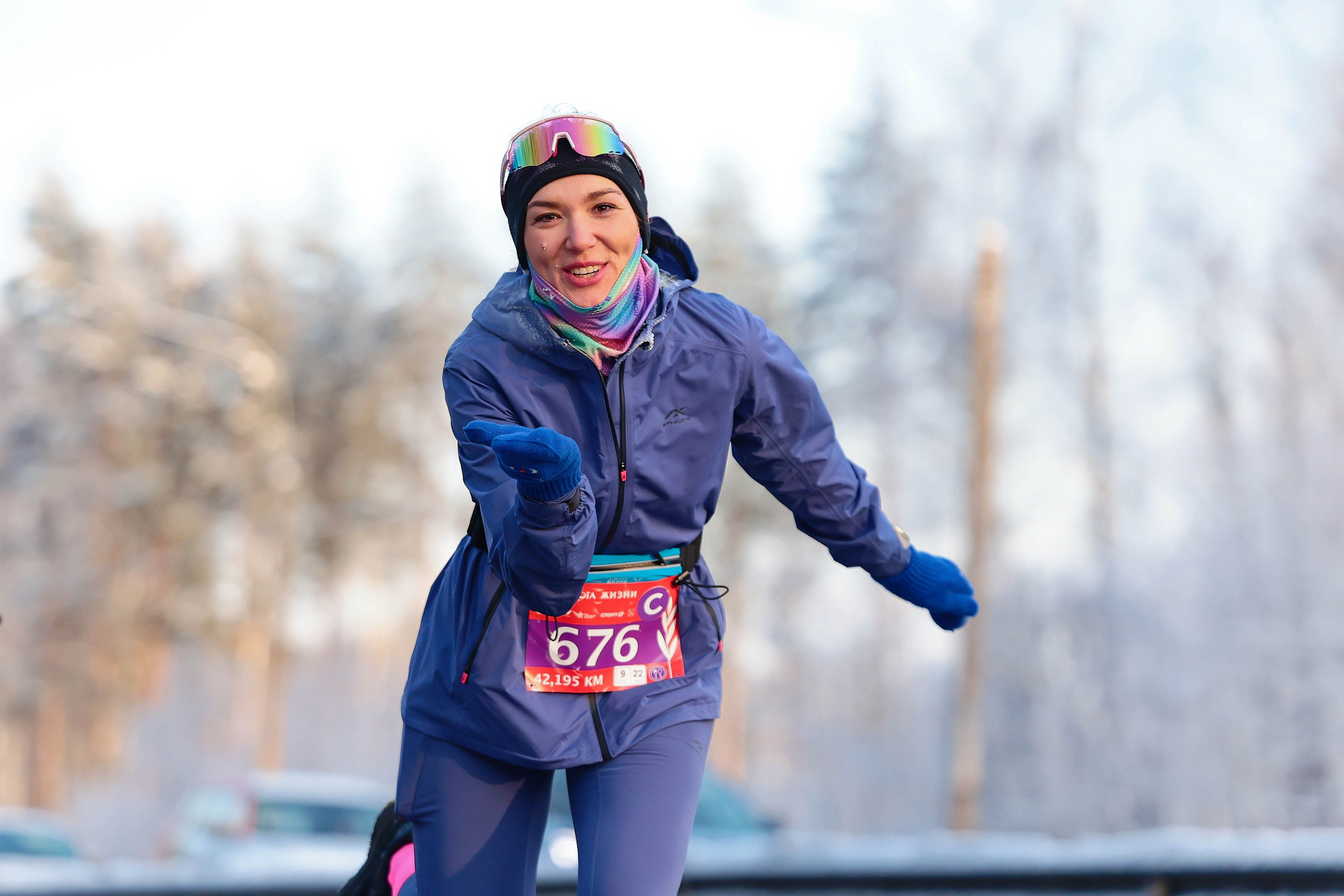 Зимний марафон «Дорога жизни» 2026. Спортивный фотограф в Санкт-Петербурге Илья Vacool
