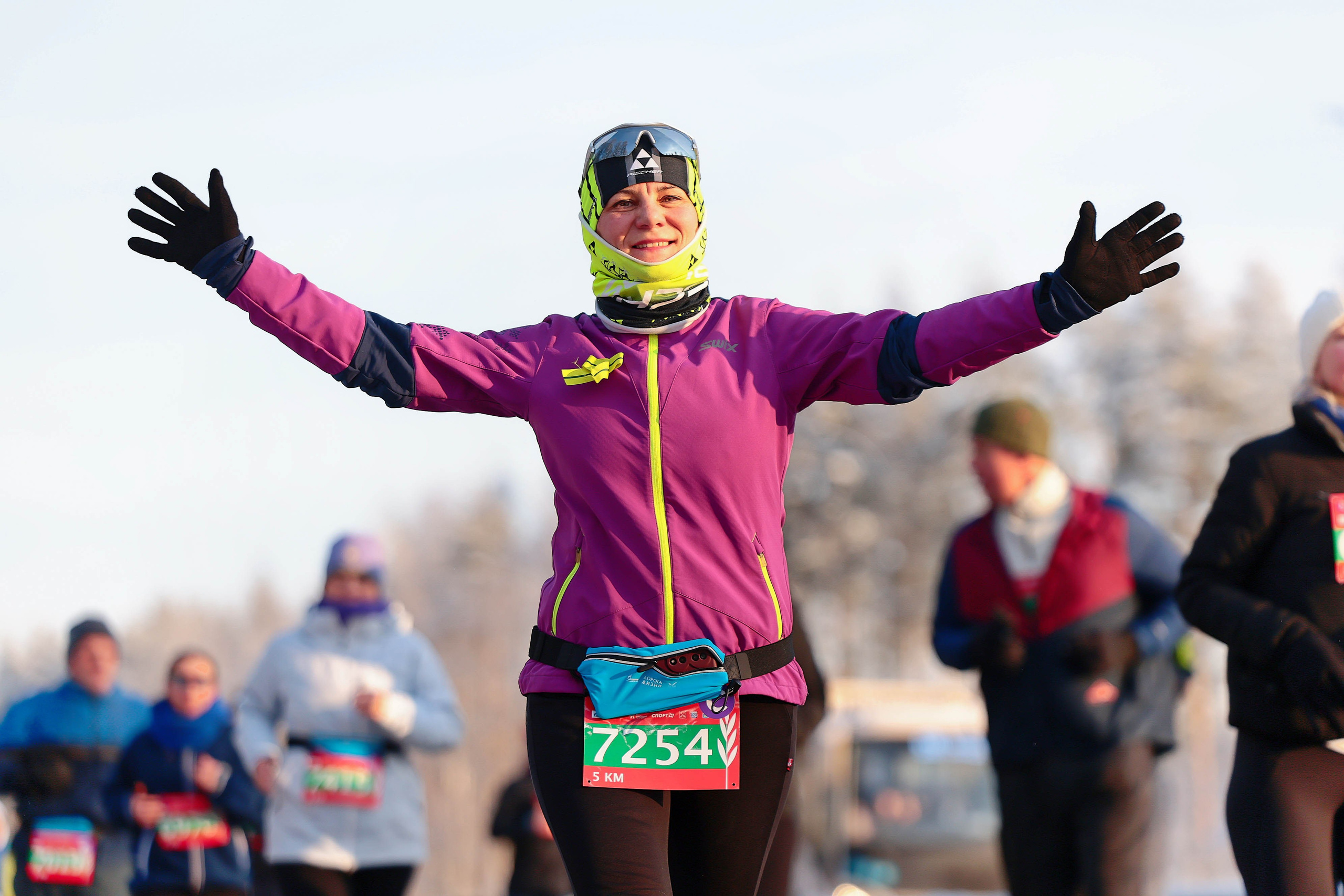Зимний марафон «Дорога жизни» 2026. Спортивный фотограф в Санкт-Петербурге Илья Vacool