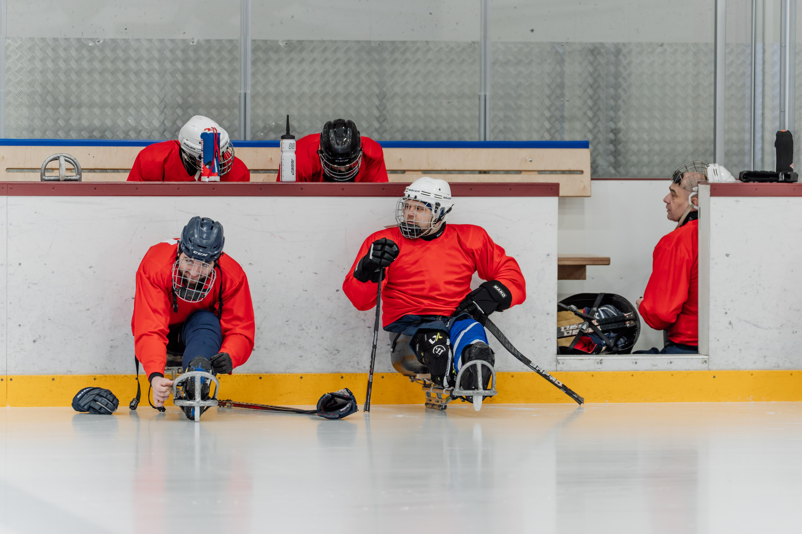 Игра в следж хоккей приуроченная 23.02.26 в арене Сталкер