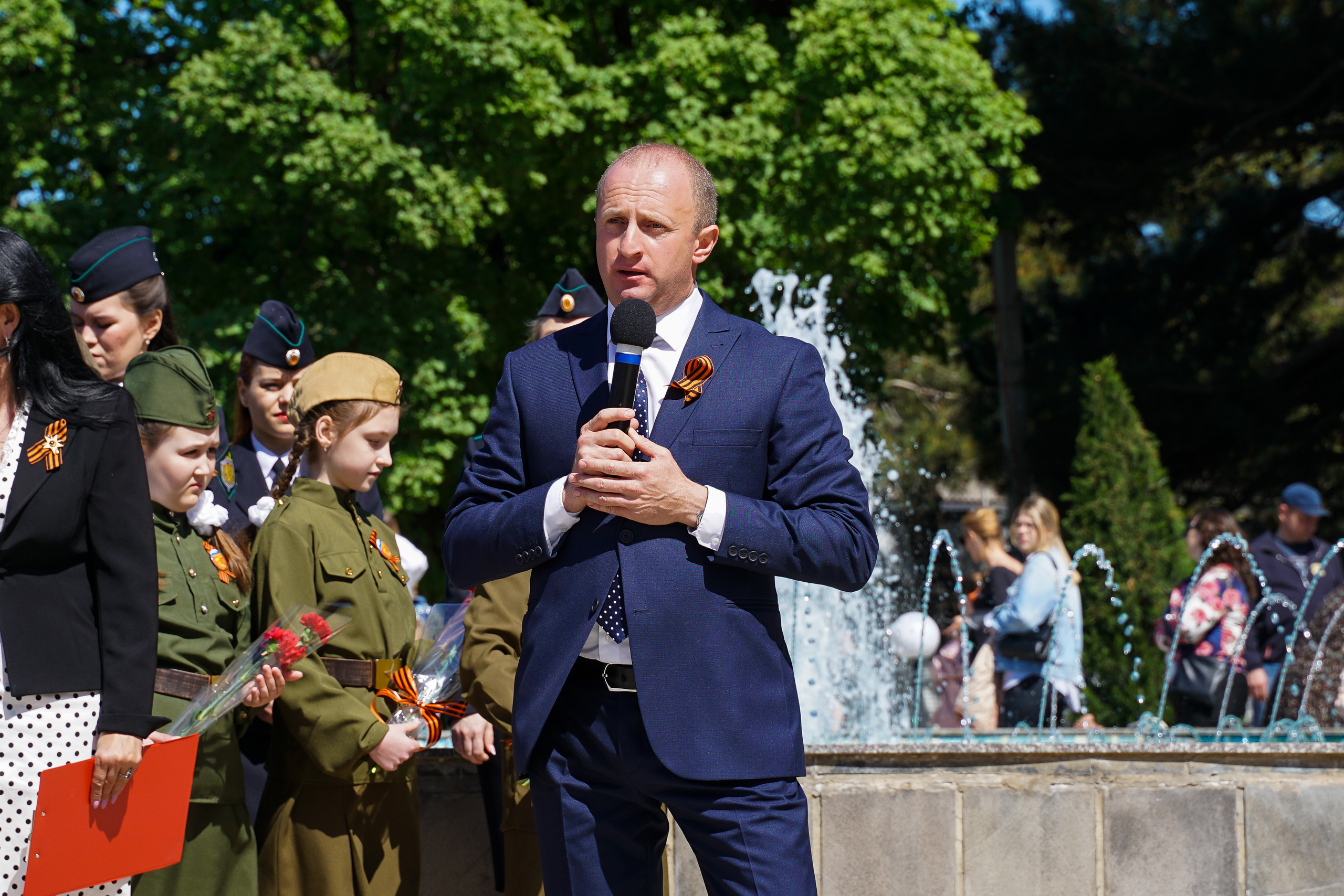 Праздничный парад 9 мая. Жизнь курорта Кабардинка в фотографиях