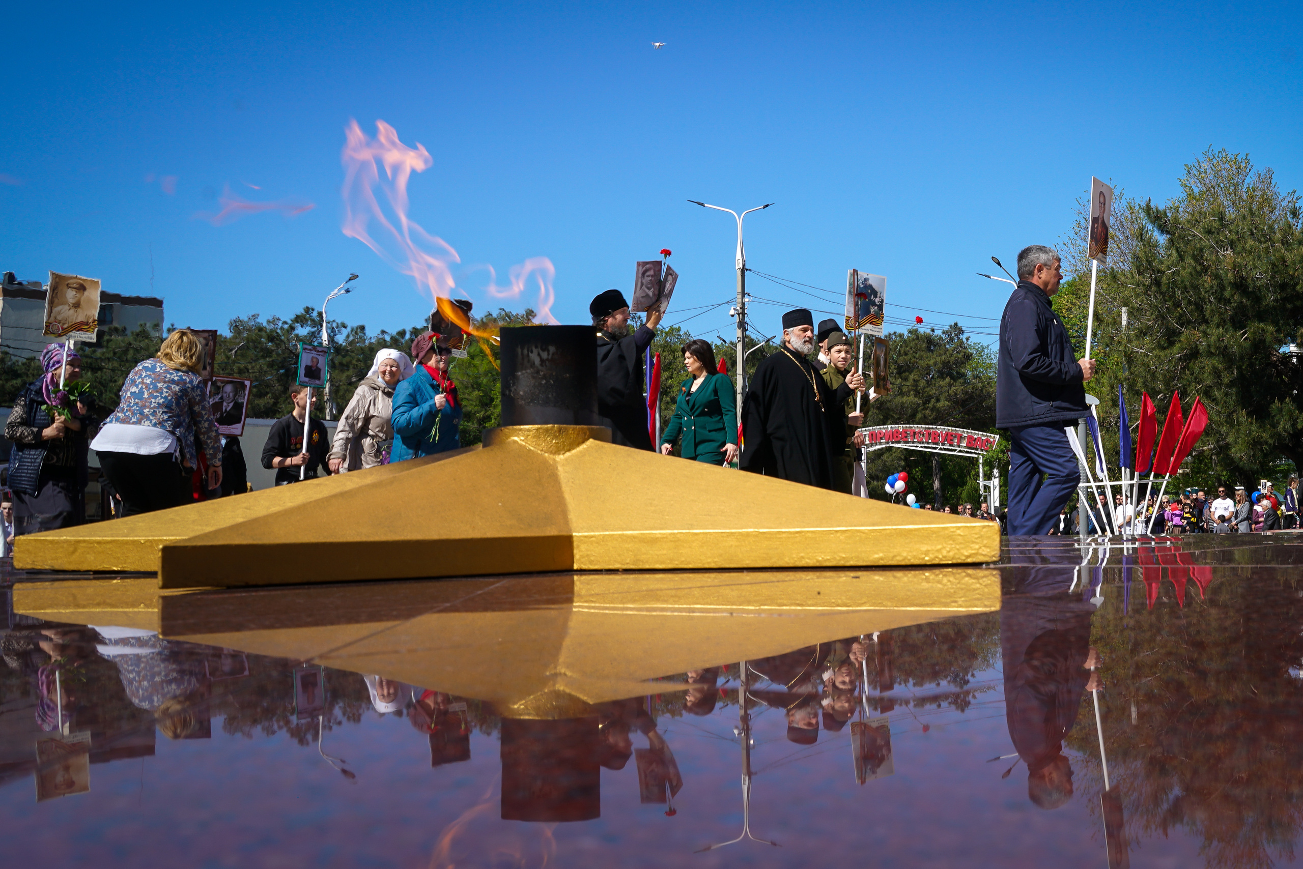 Праздничный парад 9 мая. Жизнь курорта Кабардинка в фотографиях