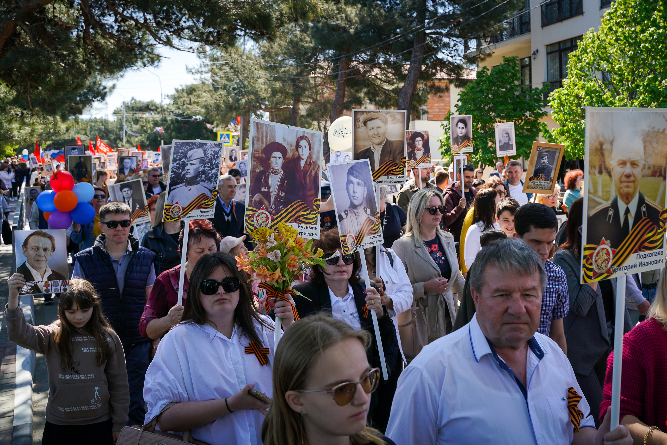 Праздничный парад 9 мая. Жизнь курорта Кабардинка в фотографиях