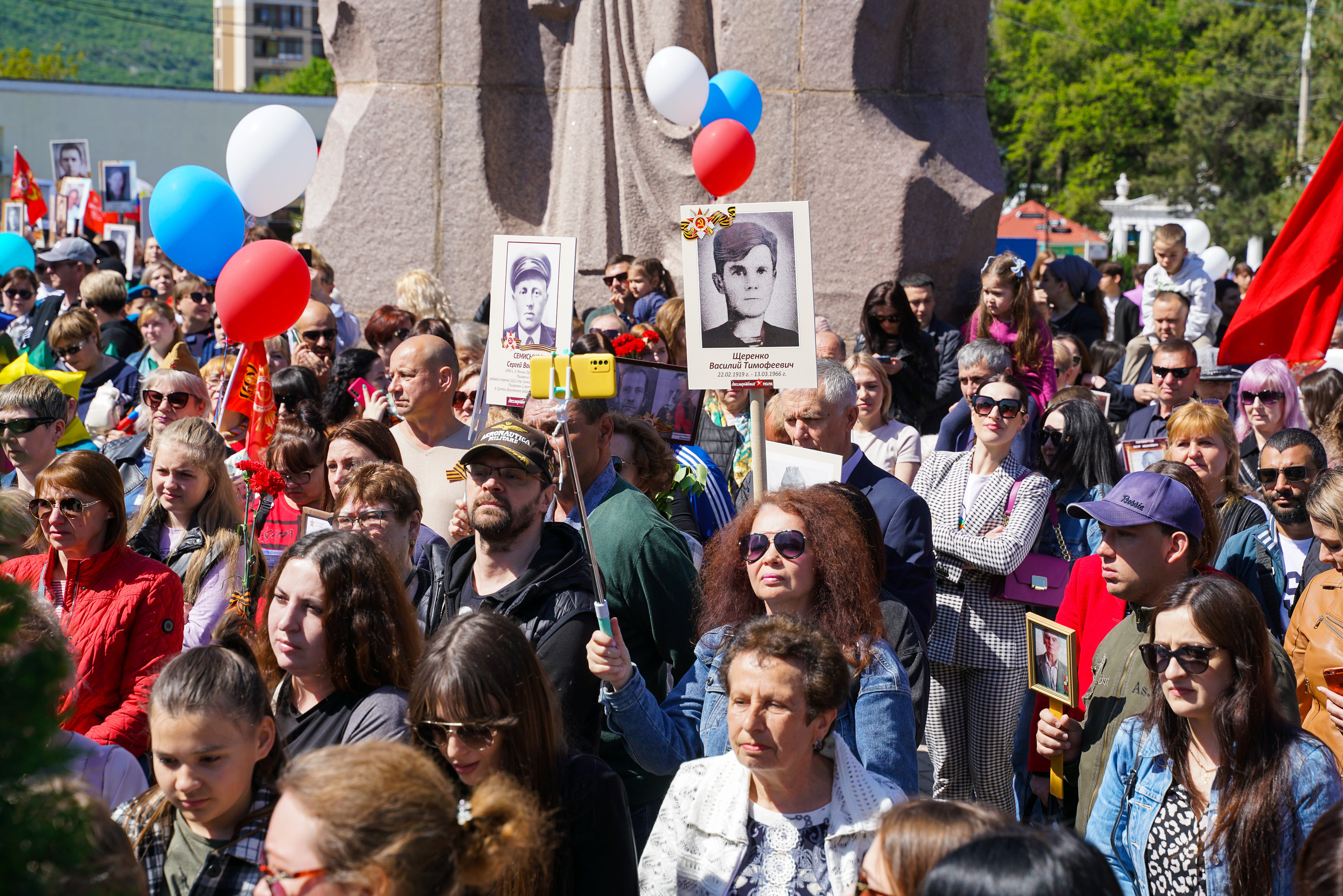 Праздничный парад 9 мая. Жизнь курорта Кабардинка в фотографиях