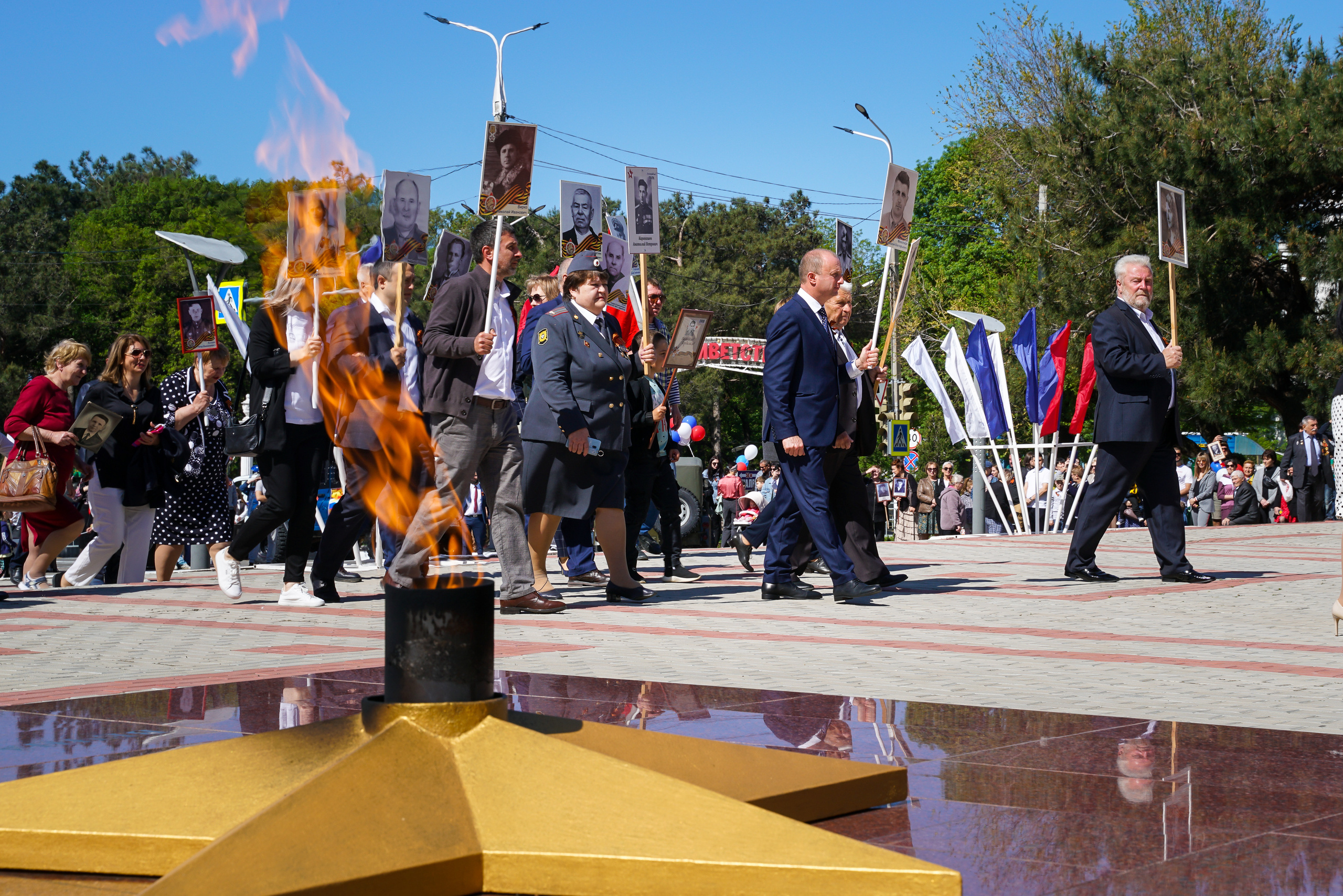 Праздничный парад 9 мая. Жизнь курорта Кабардинка в фотографиях