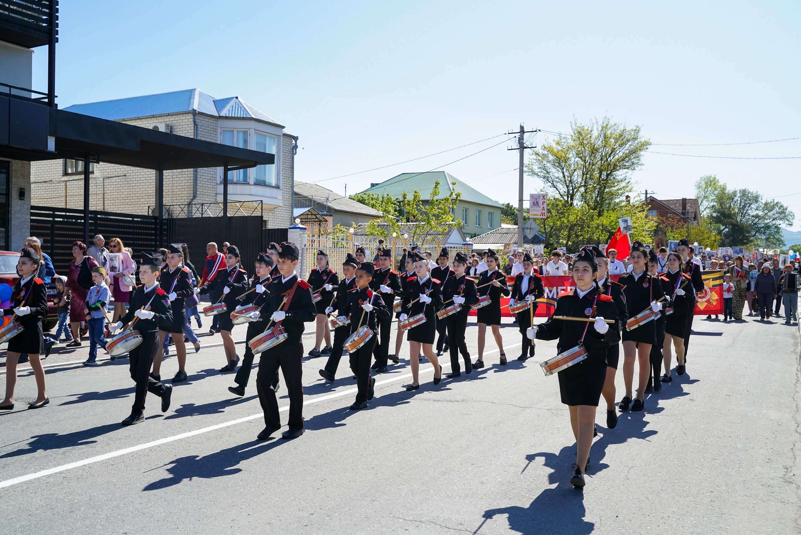 Праздничный парад 9 мая. Жизнь курорта Кабардинка в фотографиях