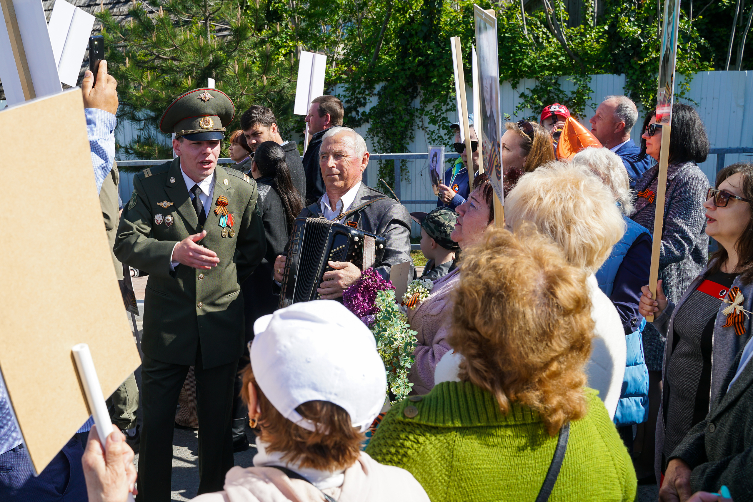 Праздничный парад 9 мая. Жизнь курорта Кабардинка в фотографиях