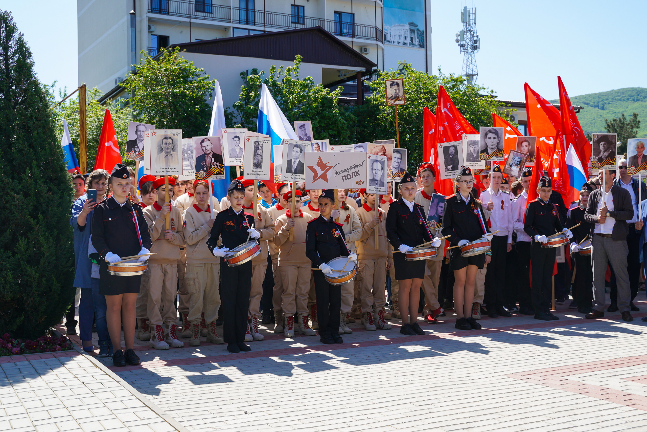 Праздничный парад 9 мая. Жизнь курорта Кабардинка в фотографиях