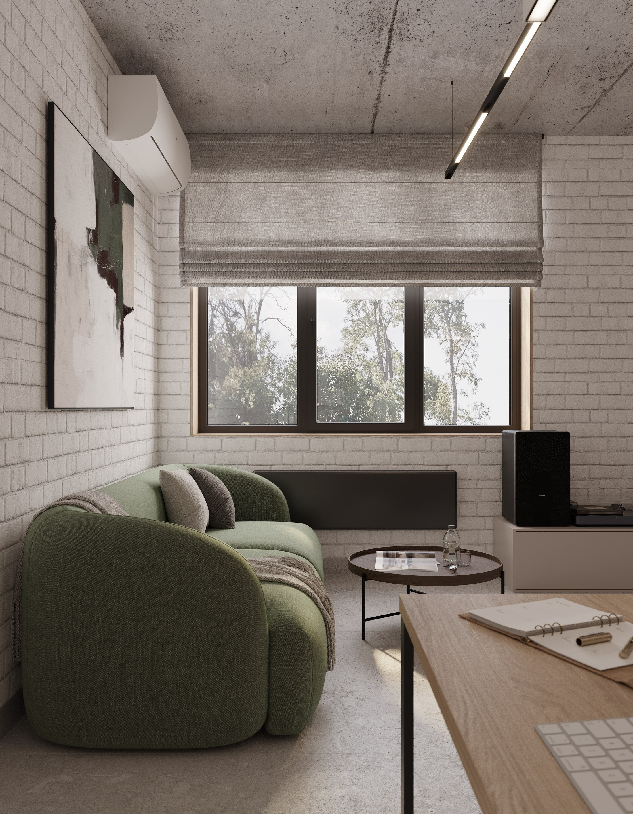 Офис компании «Мединвест». Дизайн интерьера, 3D-визуализация Владивосток