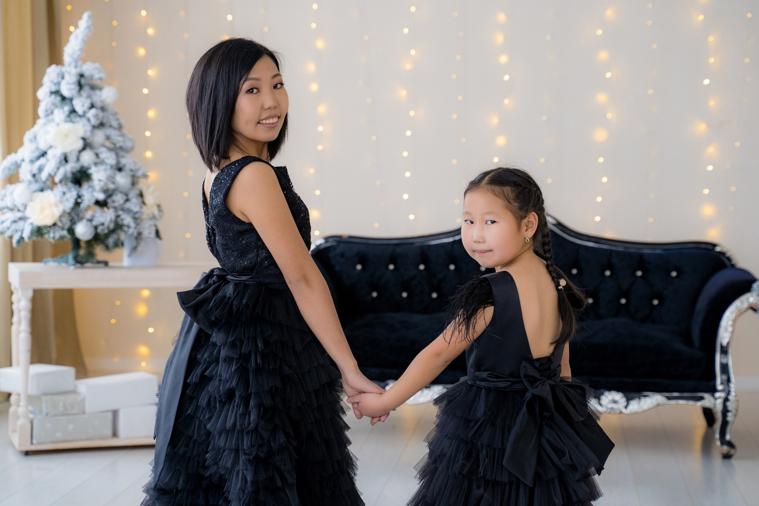 Платья Family look. Фотостудия Малина в городе Улан-Удэ. Фотограф Ирина Жарникова