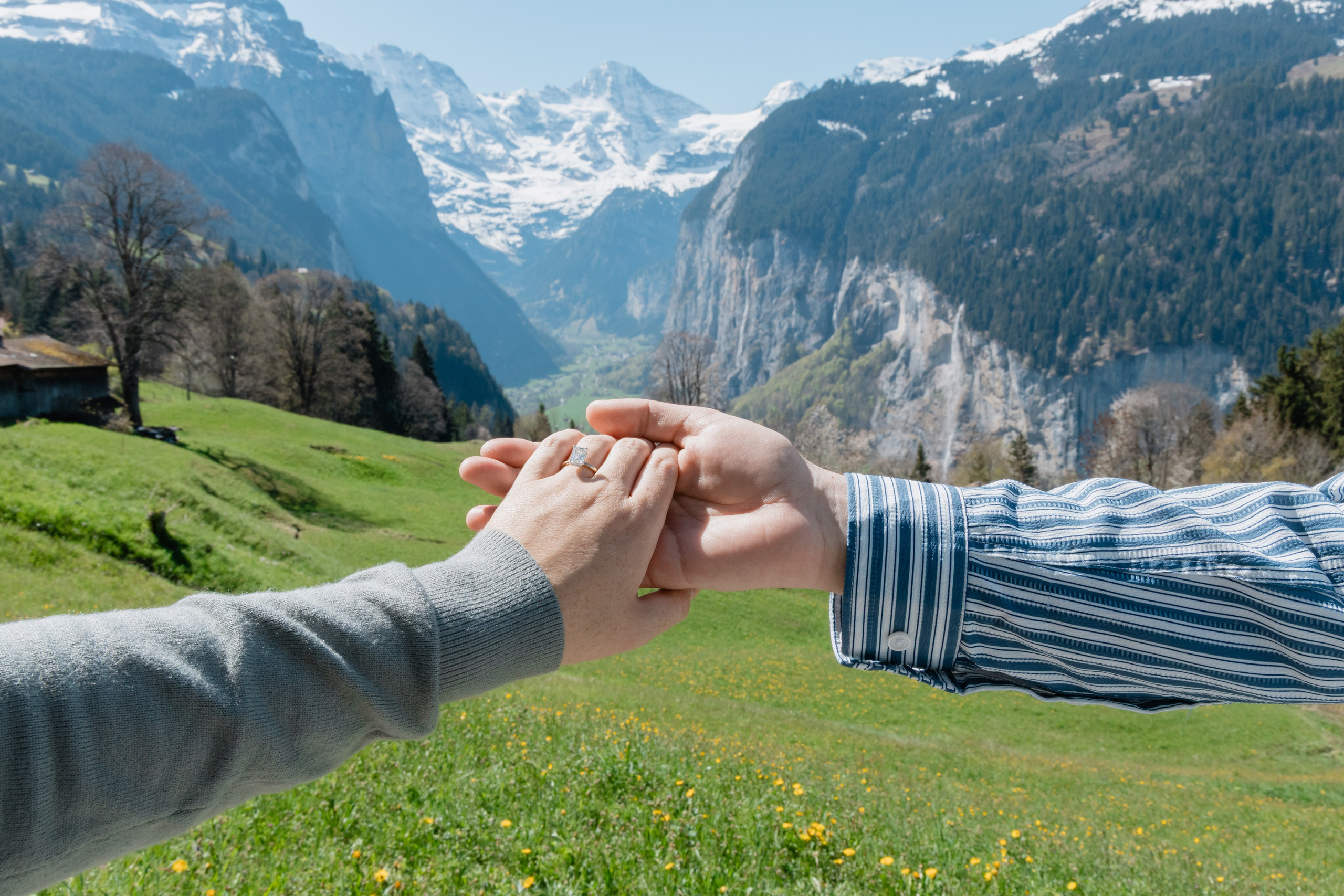 Wyatt & Abby (Wengen). Photographer in Interlaken area