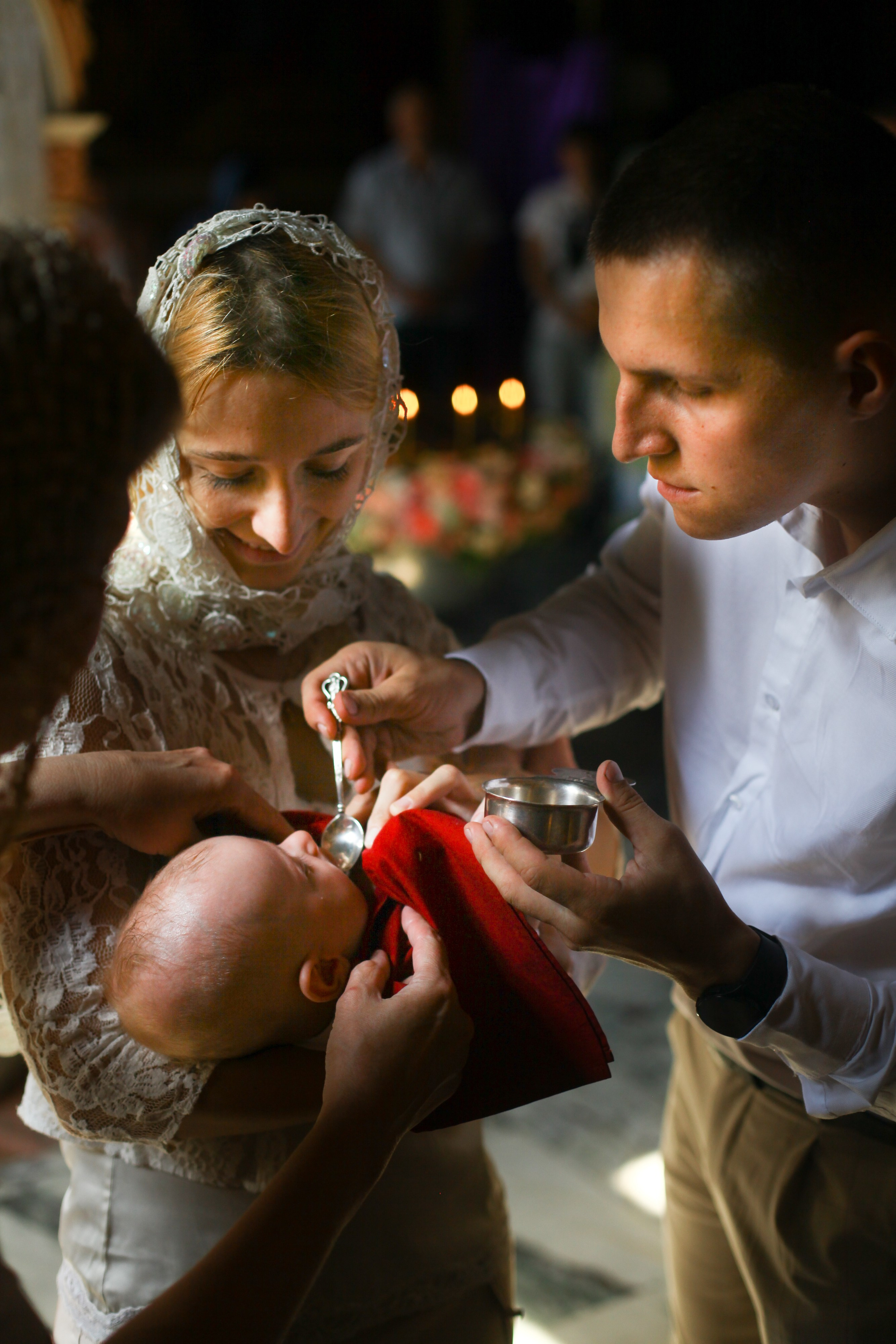 Таинство крещения. Фотограф новорожденных в Москве и области Анастасия Холманская