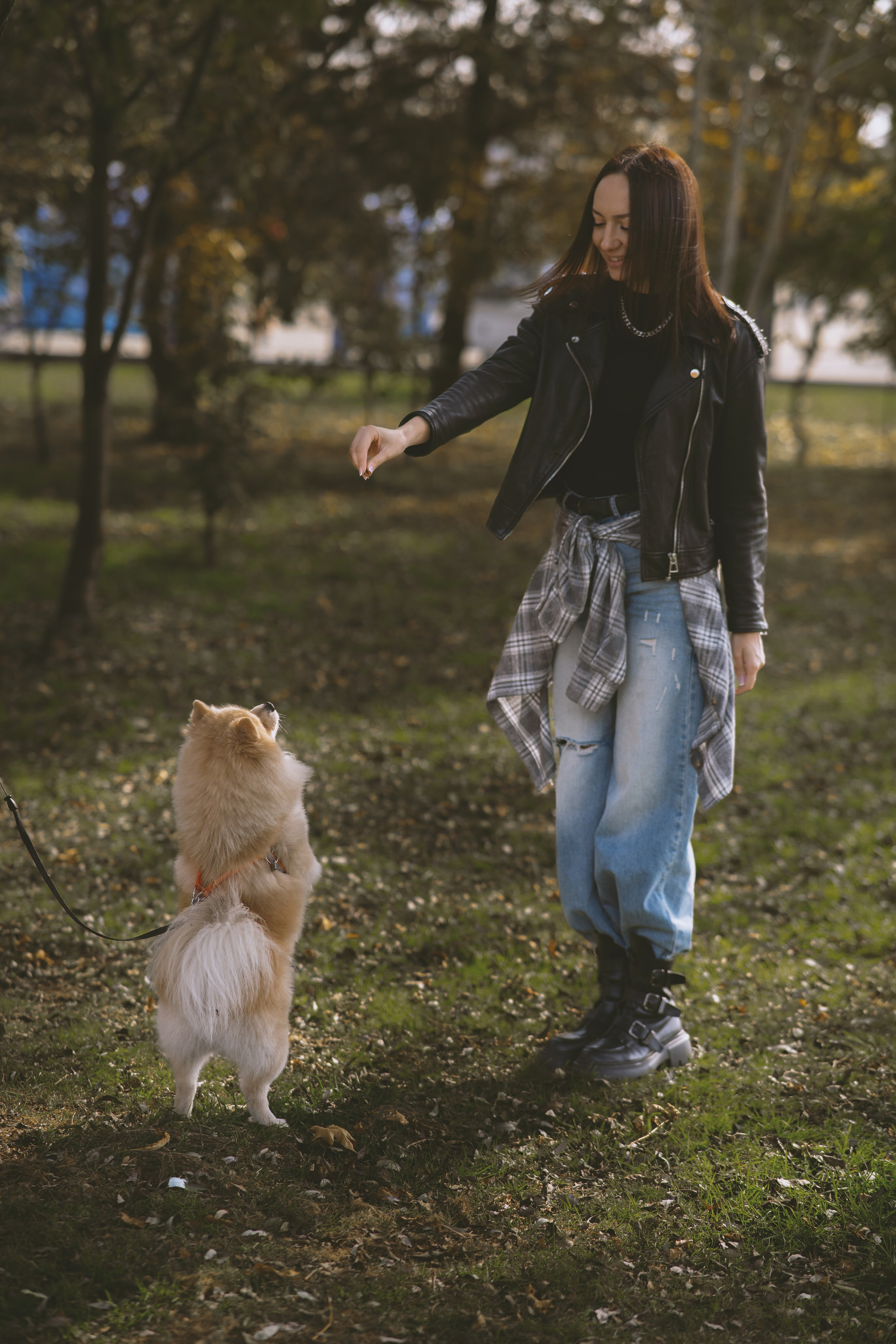 Дарья и ее шпиц Роня. Фотограф в Хабаровске — Виолетта Агафонова