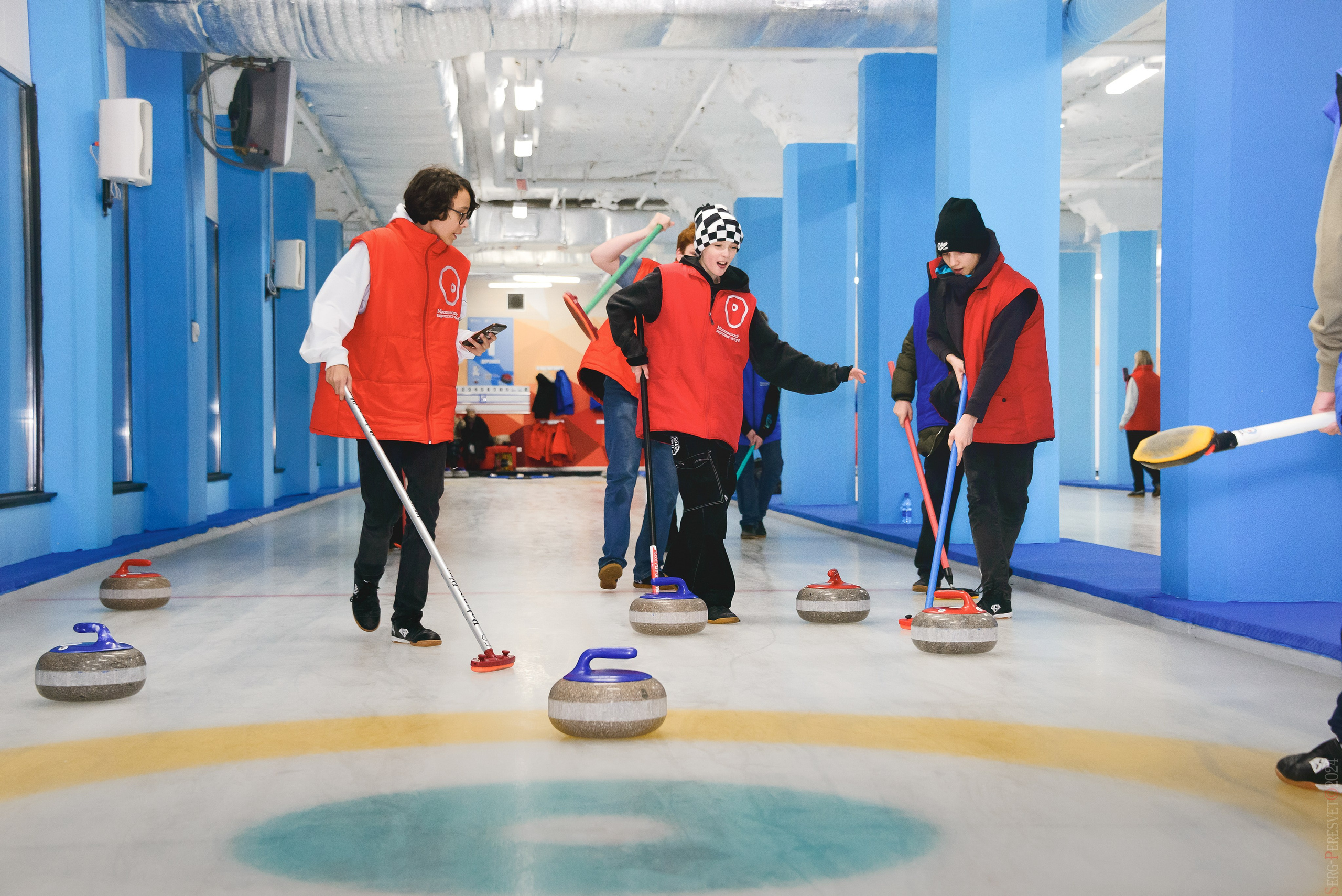 Кёрлинг, детский день рождения, Московский кёрлинг клуб. Ваш фотограф на праздник в Москве, Раменском, Жуковском, Люберцах