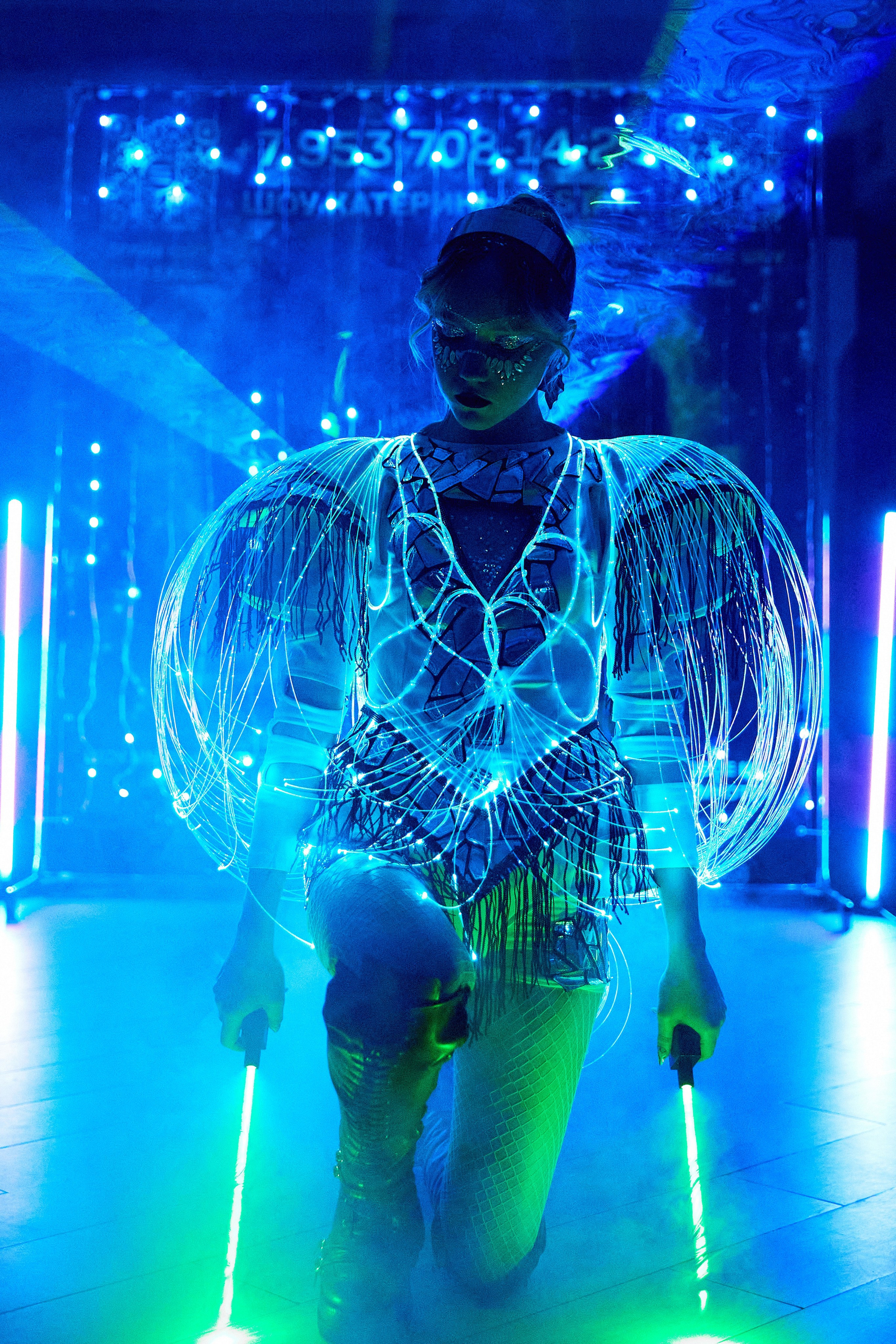 Лазерное шоу. Фотограф Александр Казин