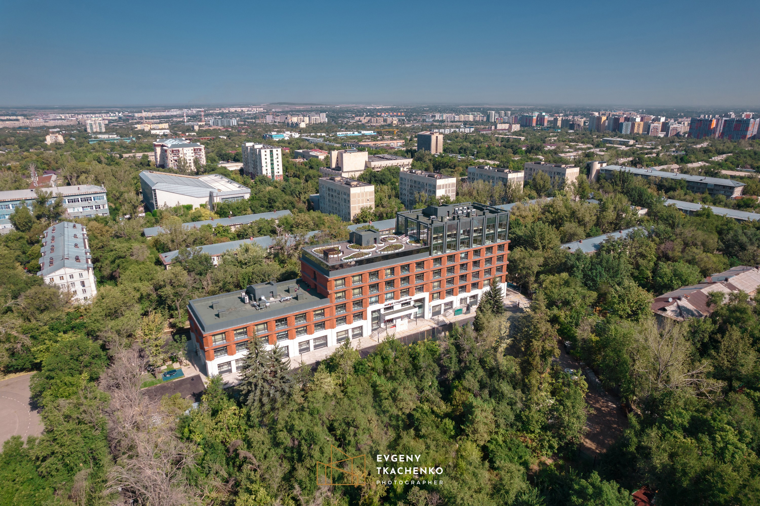 Общежитие университета NarXoz в Алматы. Архитектурный и интерьерный фотограф в Казахстане