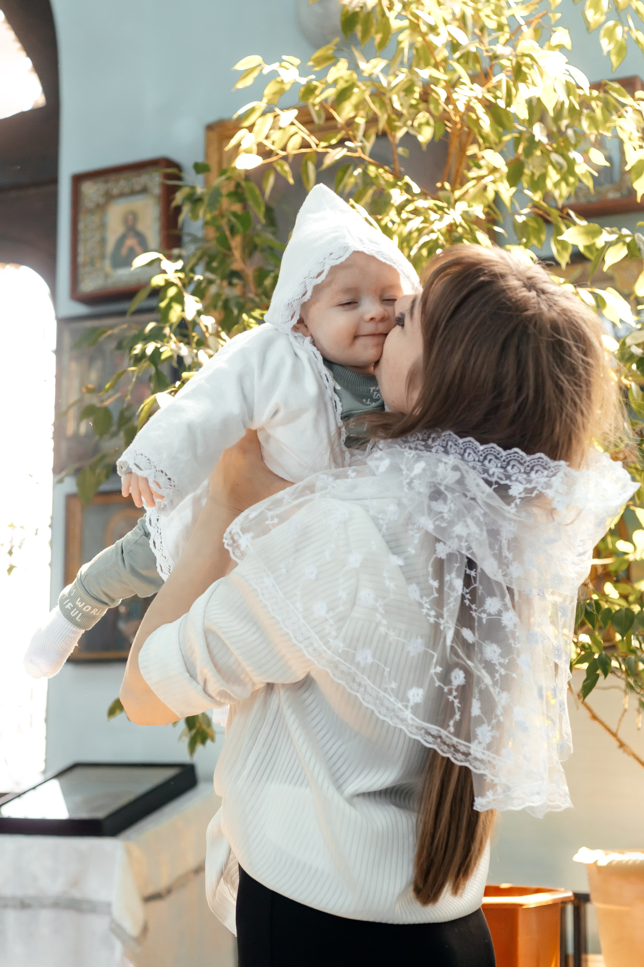Съемка таинства крещения в Тихорецке. Свадебный и семейный фотограф в Краснодарском крае Мария Данилкина