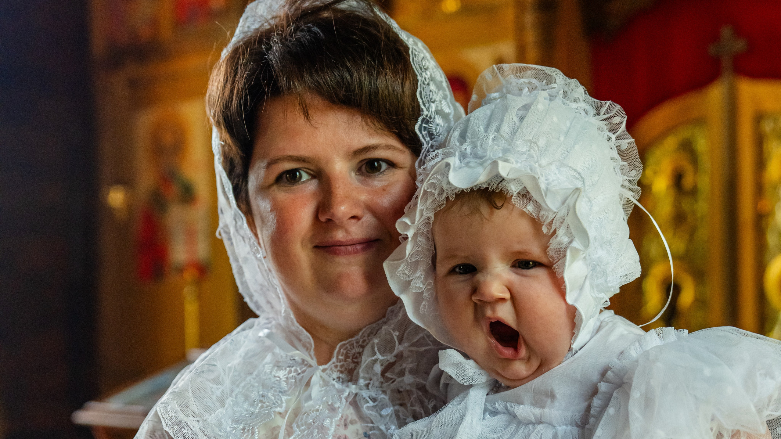 Таинство Крещения Евгении. Крамер Юлиана детский и семейный фотограф