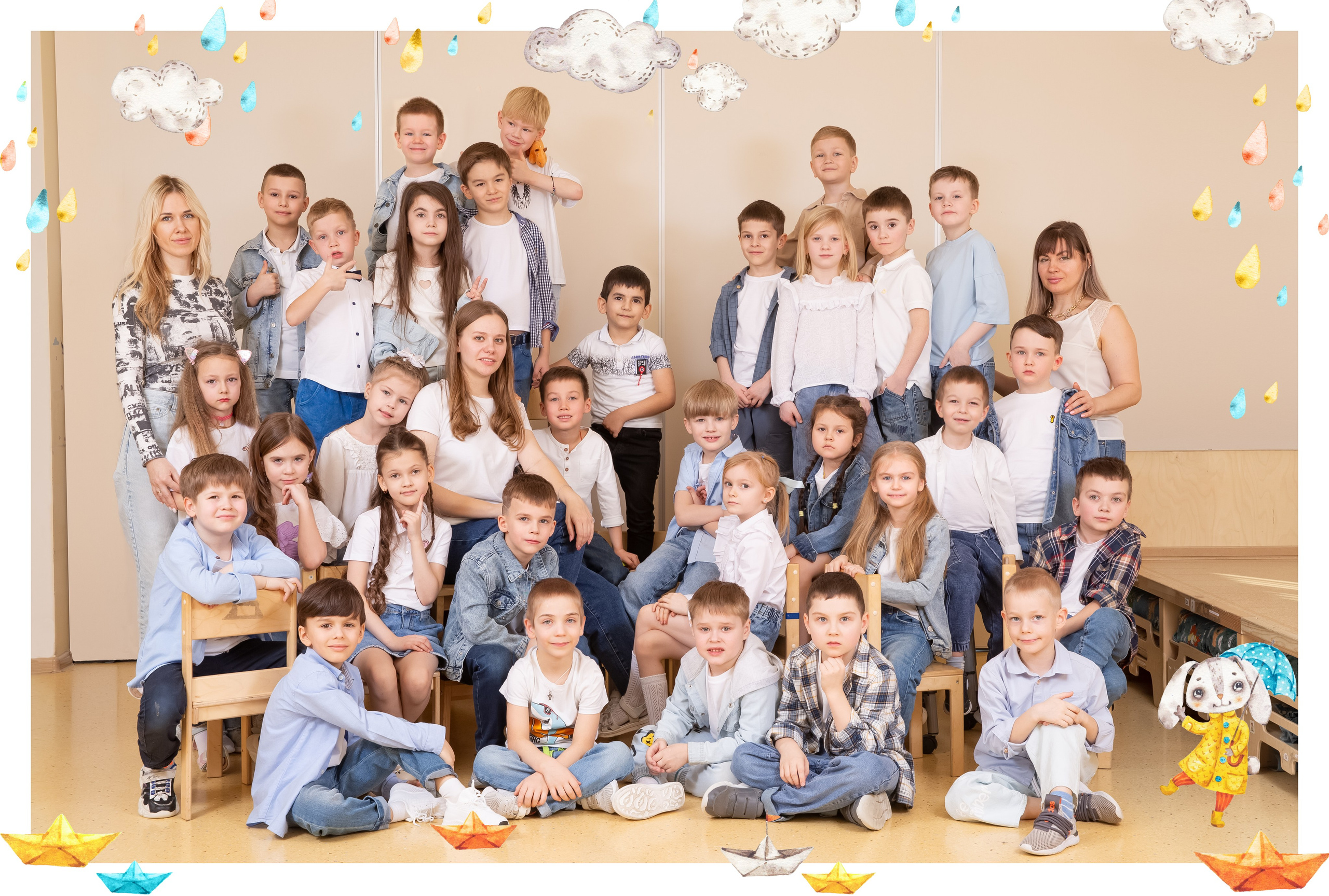 Общее фото в саду. Фотограф Дарья Нагайцева