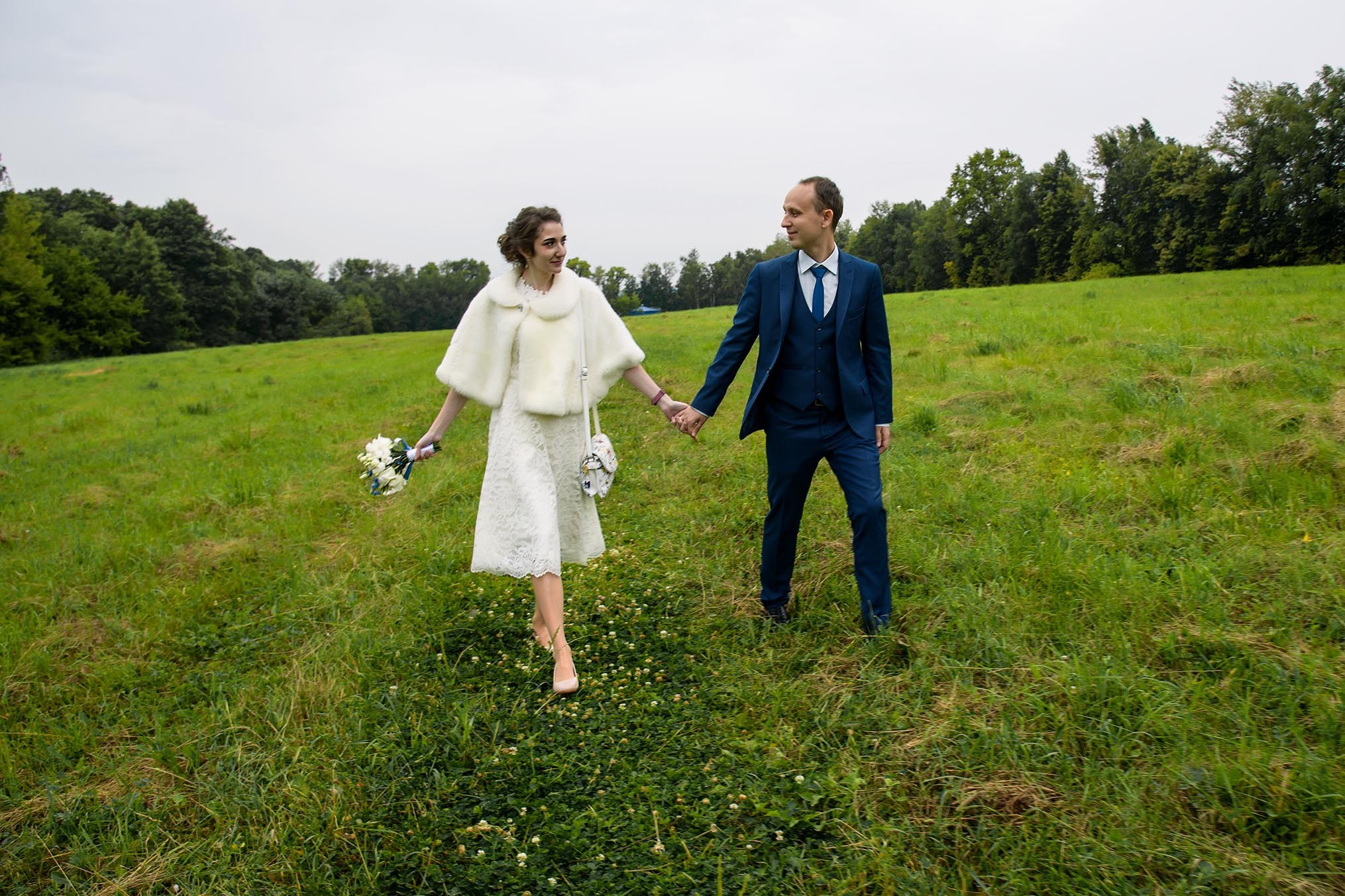 Прогулка в Остафьево, Андрей и Сабина. Фотограф Москва