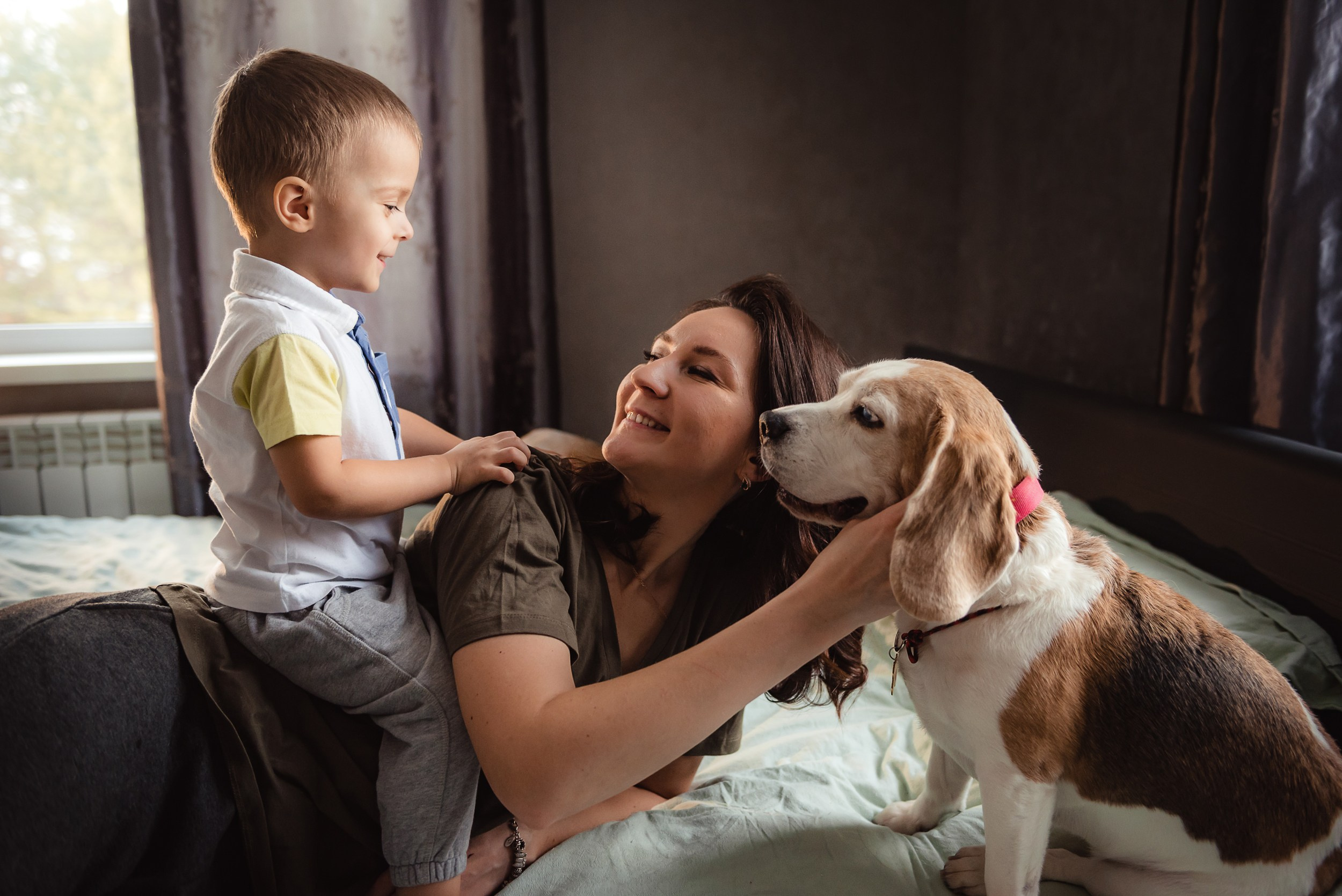 Оля, бигли и семья. Семейный Фотограф в Москве Ирина Хохлова