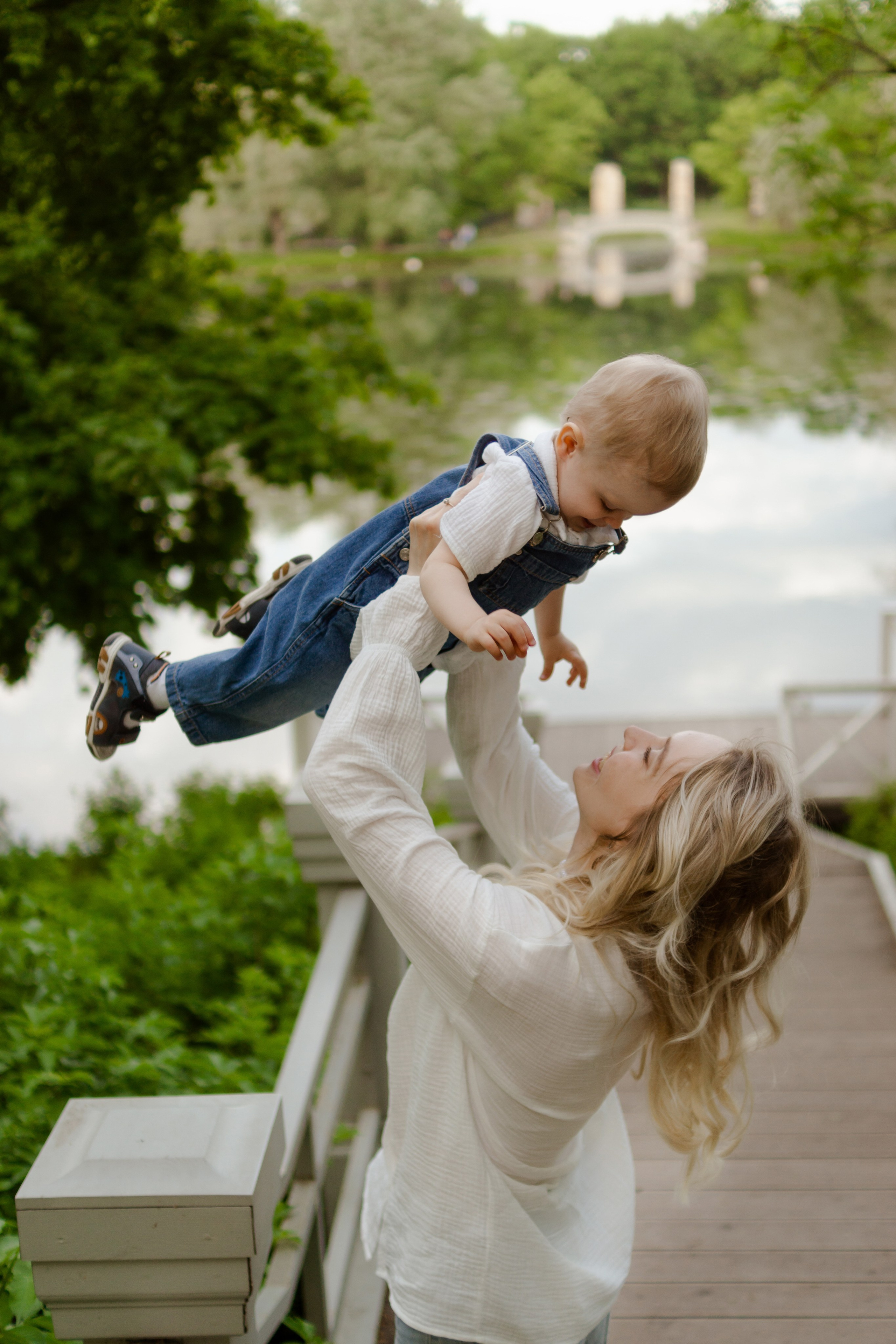 Аня с сыном Сашей