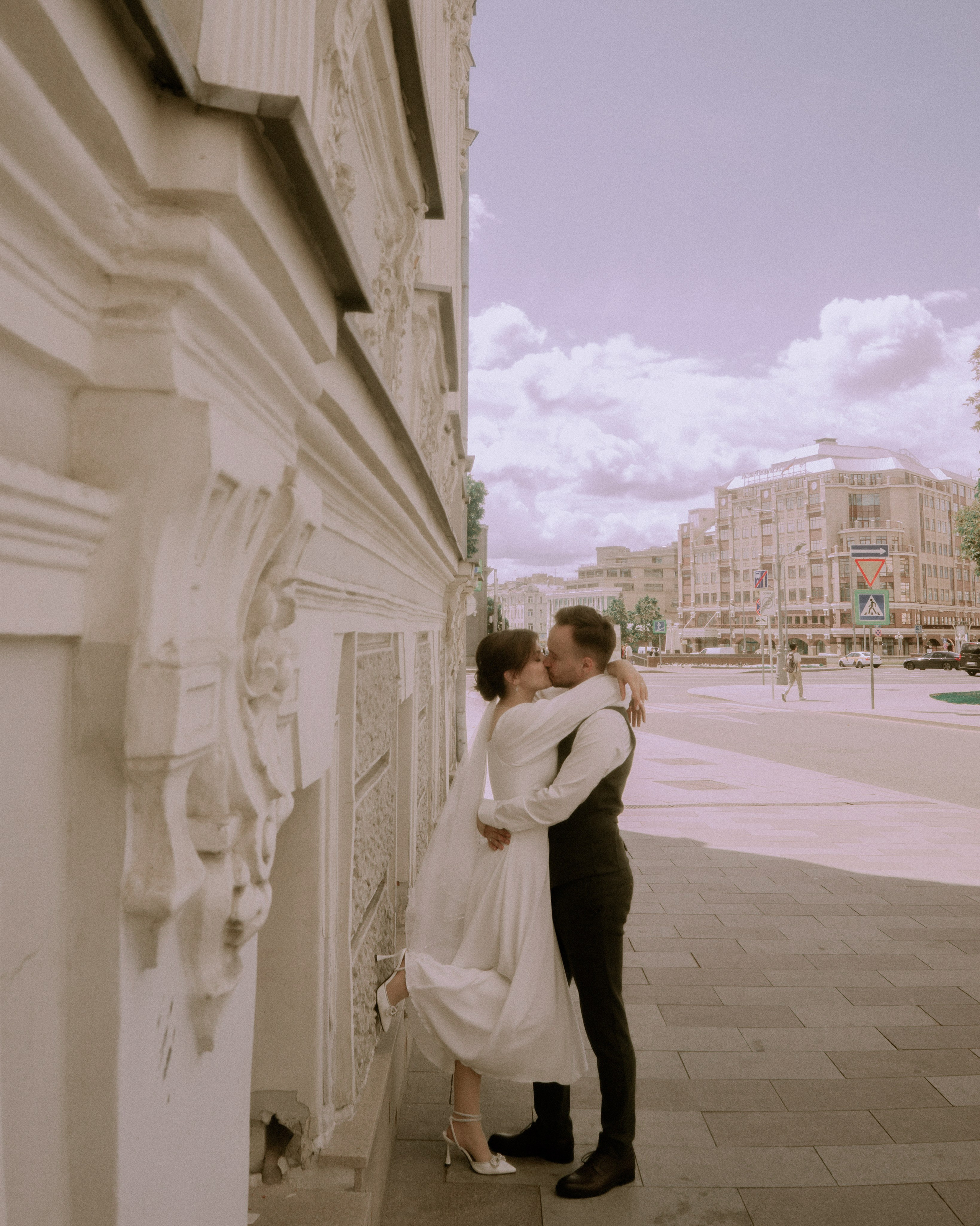 свадебная прогулка по улицам Москвы, love story