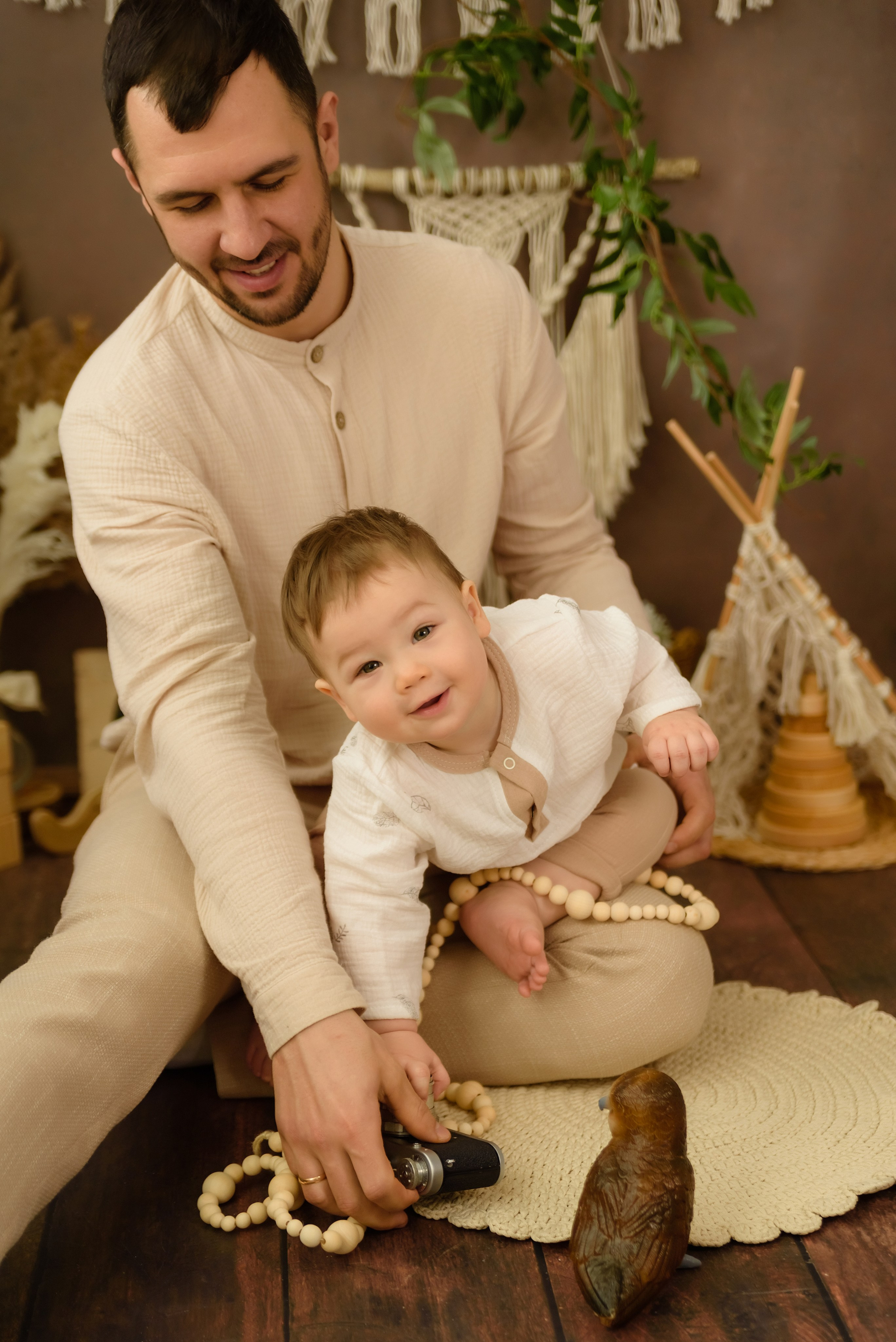 Детская фотосессия «Бохо» Савелию 1 годик. Детский Фотограф |Фотограф на годик в Брянске Ирина Романова