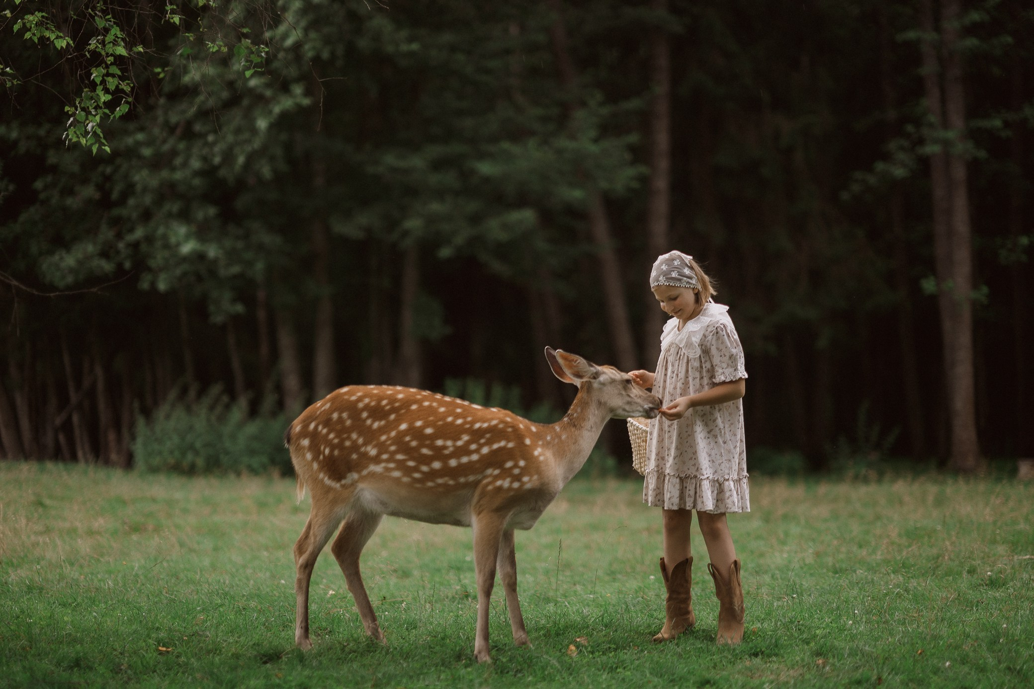 Фотосессия с оленями. Семейный и детский фотограф в Сергиев Посаде, Хотьково Якимчук Любовь