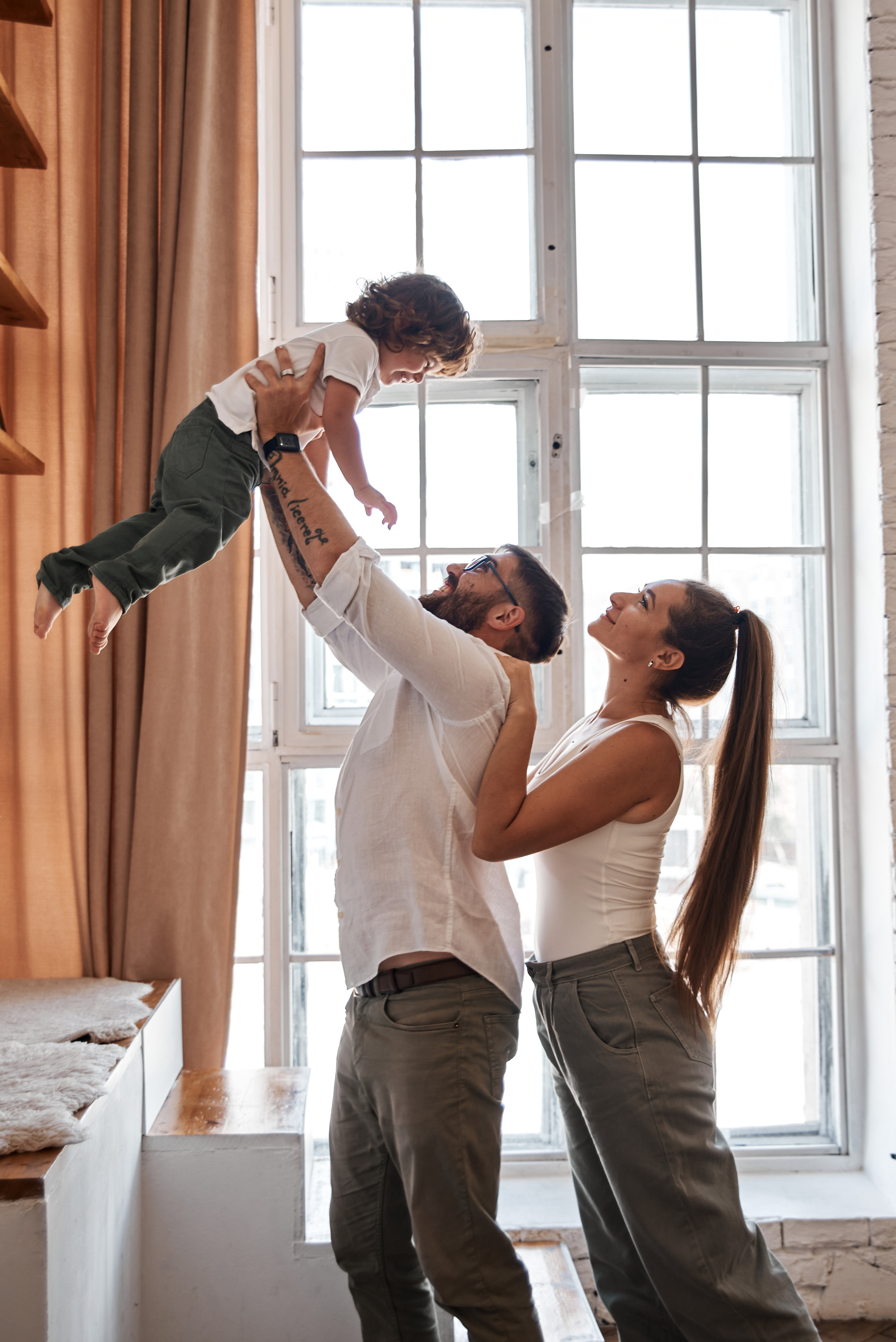 Семейная фотосессия в студии. Анна Гончарова свадебный и репортажный фотограф в Москве