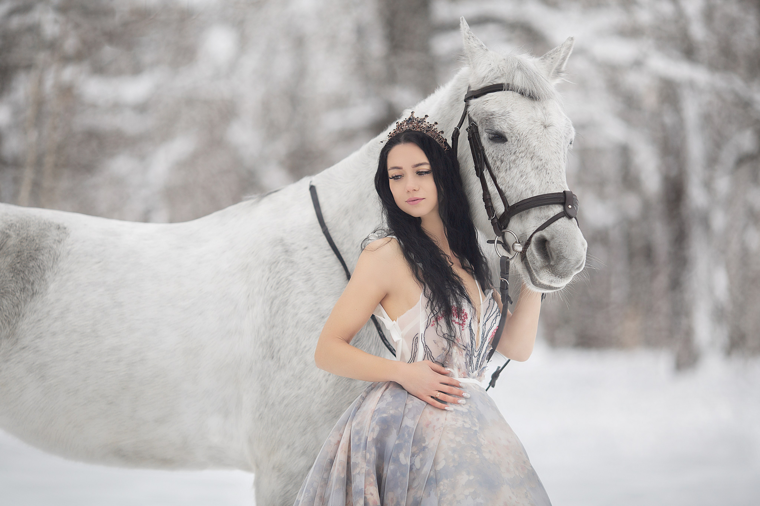 Фотосессия Надежды и ее конелюбимчика. Фотосессия с лошадьми в Нижнем Новгороде