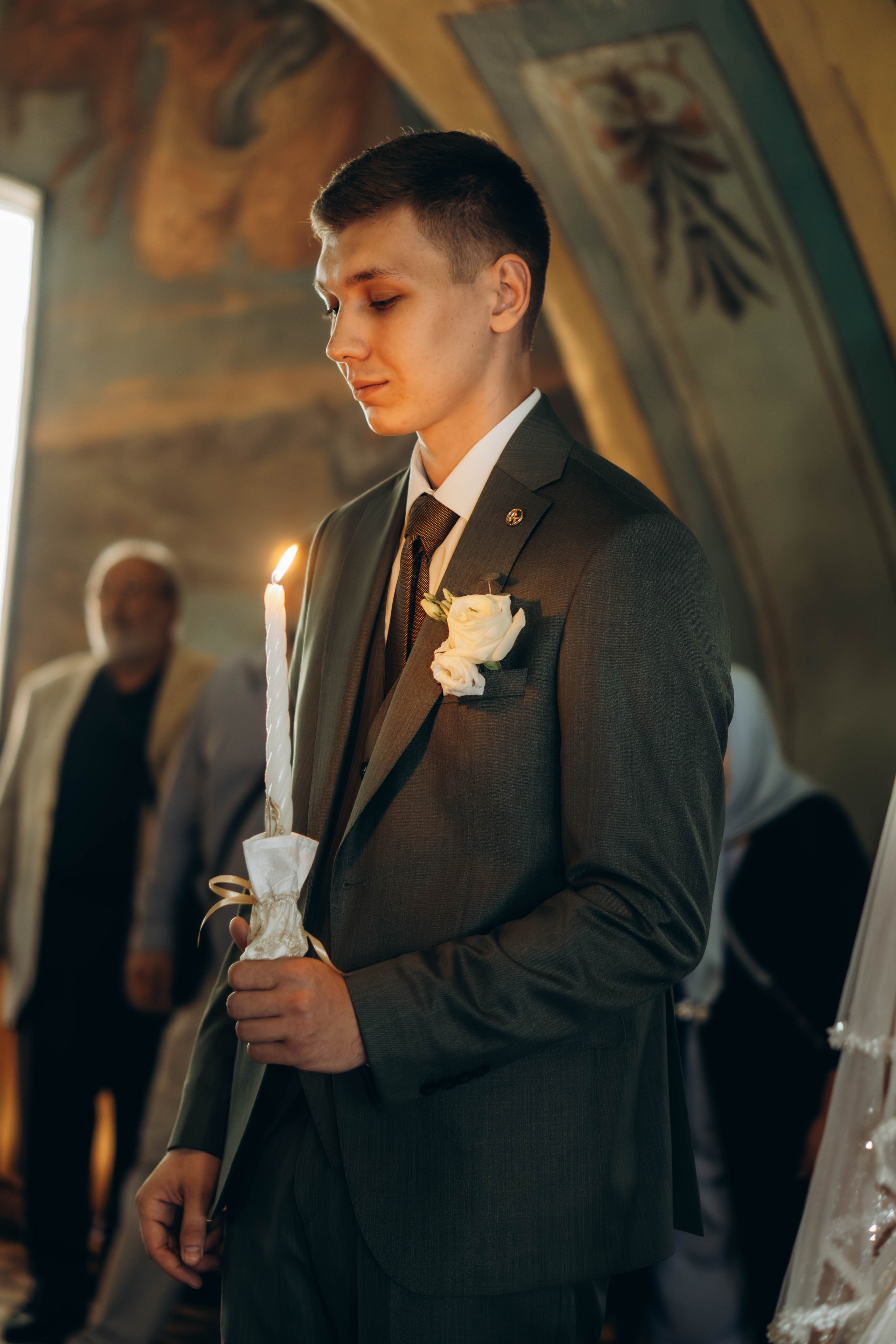 Венчание Поликарпа и Антонины Церковь Рождества Христова. Фотограф Москва Валерия Веденина