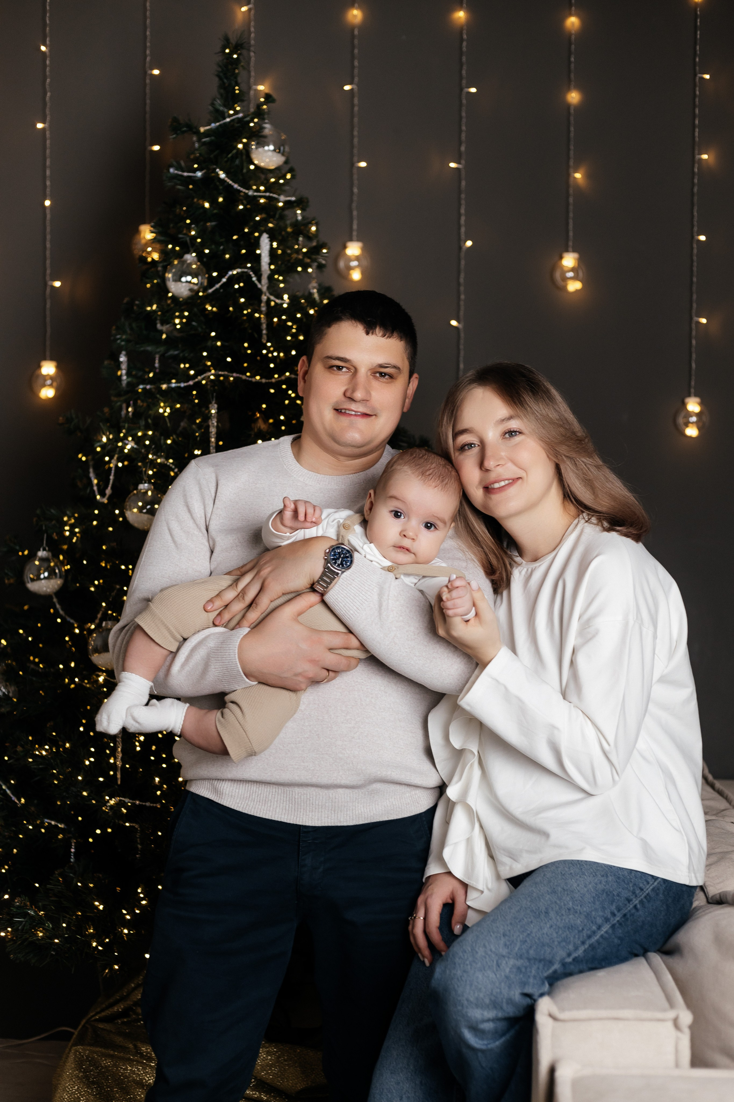 Настя, Вася и Миша (новогодняя). Свадебный и Семейный фотограф Свекрова Ольга