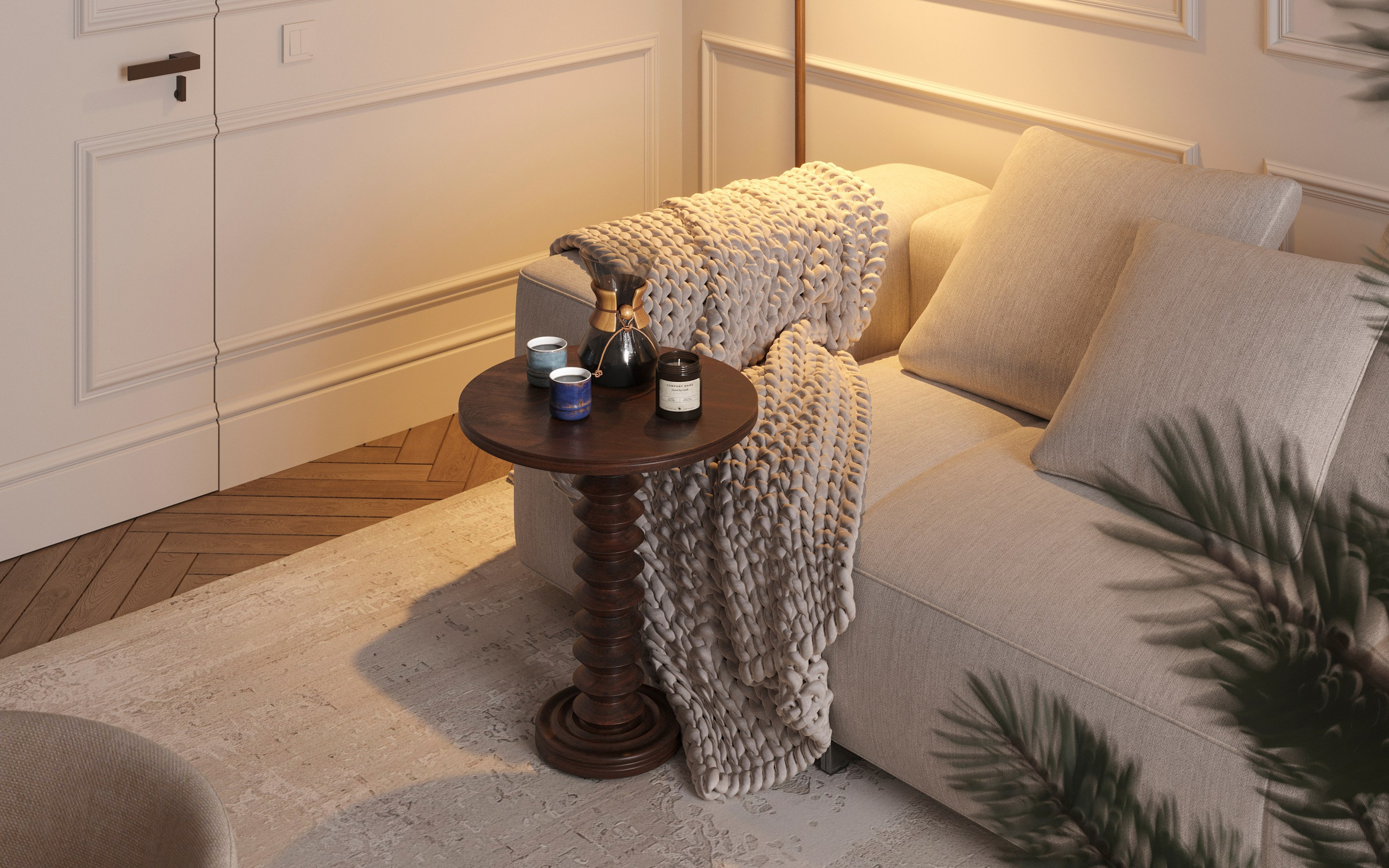 CHRISTMAS CHARM | DESIGNER ANNE KIREEVA. Interior Visualization by Valerie Stetyukevich