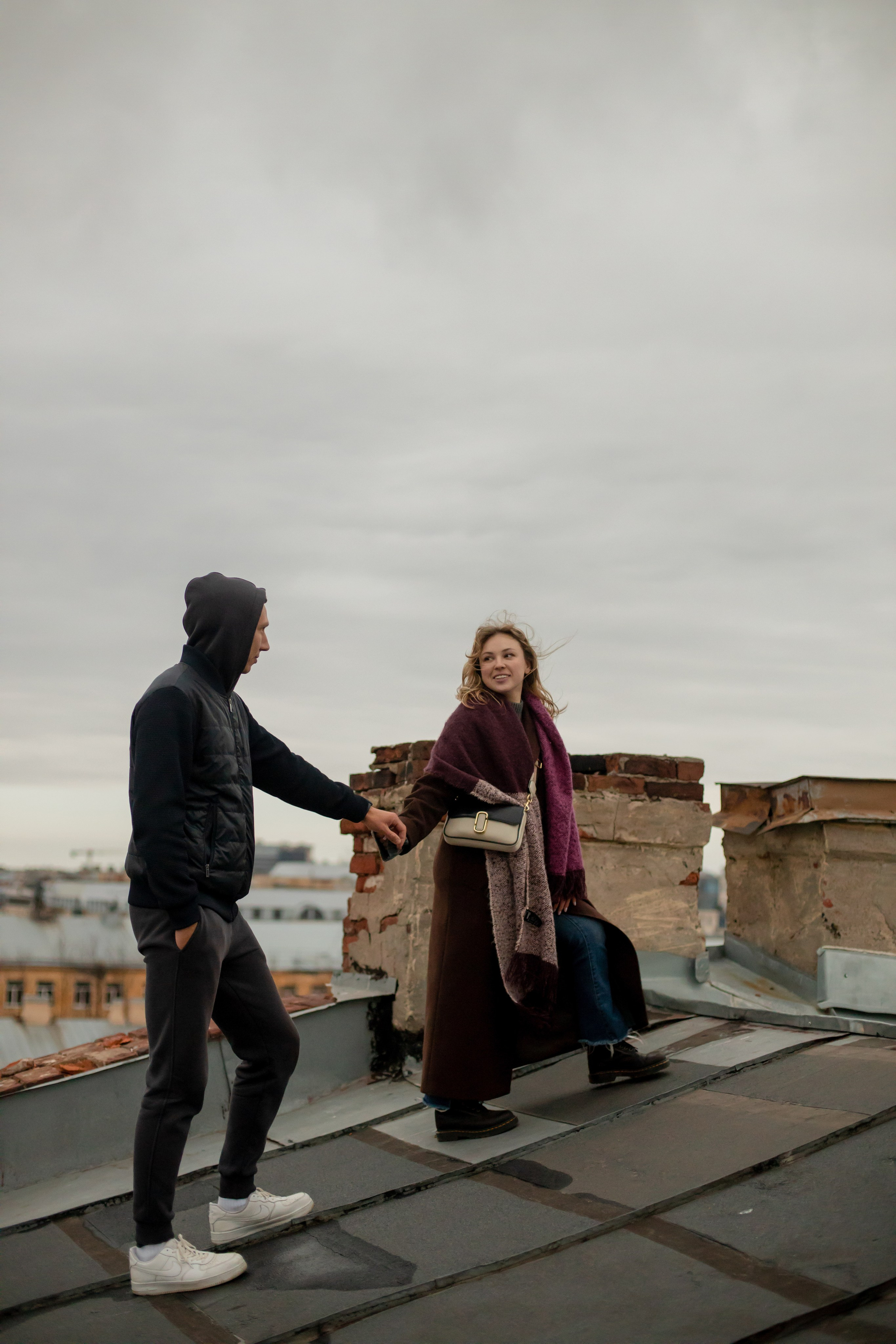 Лав стори на крыше. Свадебный и семейный фотограф в Москве Диана Левченко