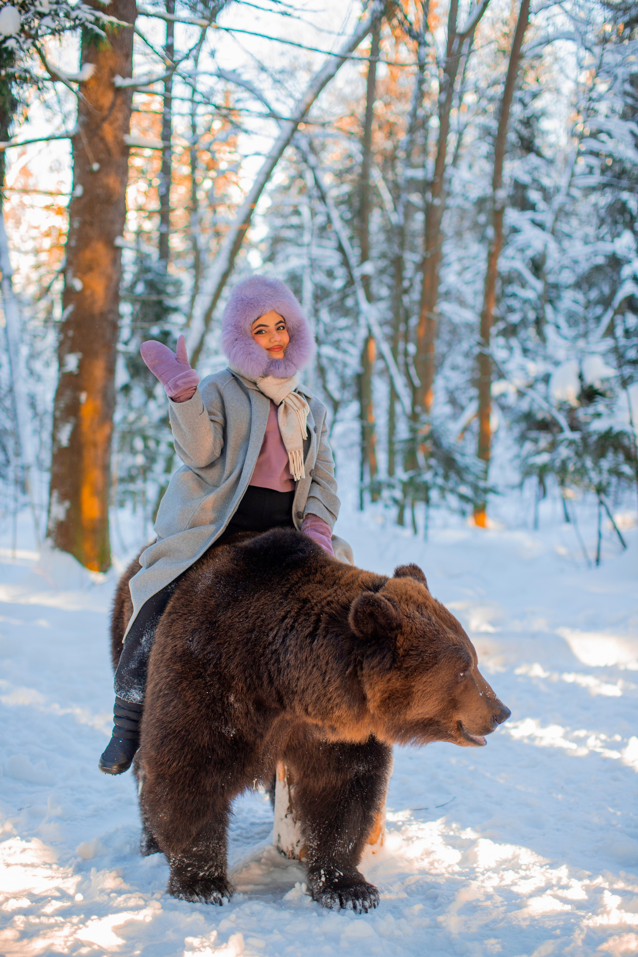 С медведем. Фотограф в Москве и в Московской области Сандра